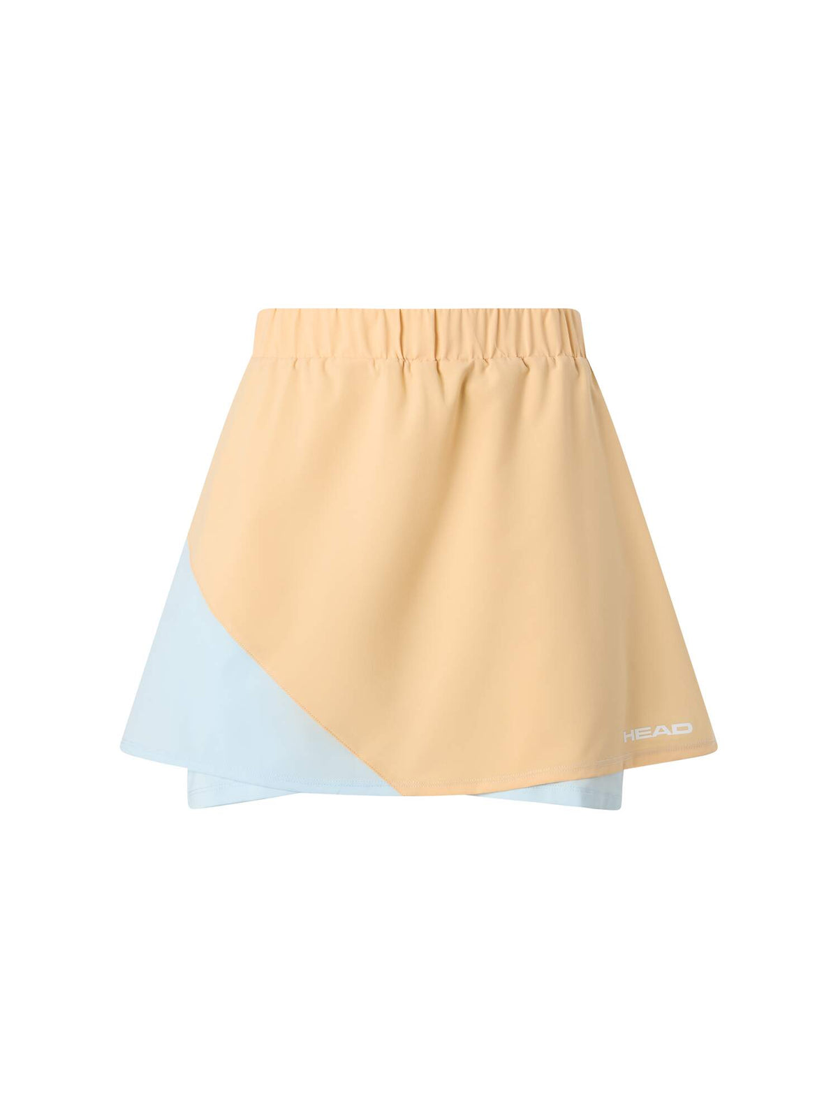 HEAD DYNAMIC Womens Tennis Skort in Apricot/Light Blue - front view