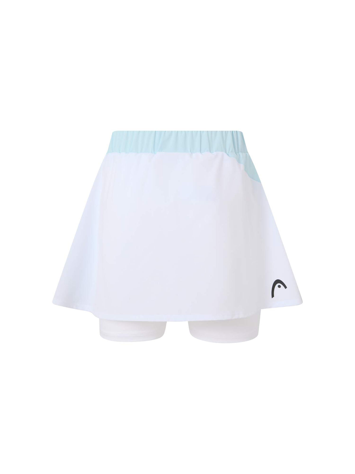 HEAD DYNAMIC Womens Tennis Skort in Light Blue/White - back view