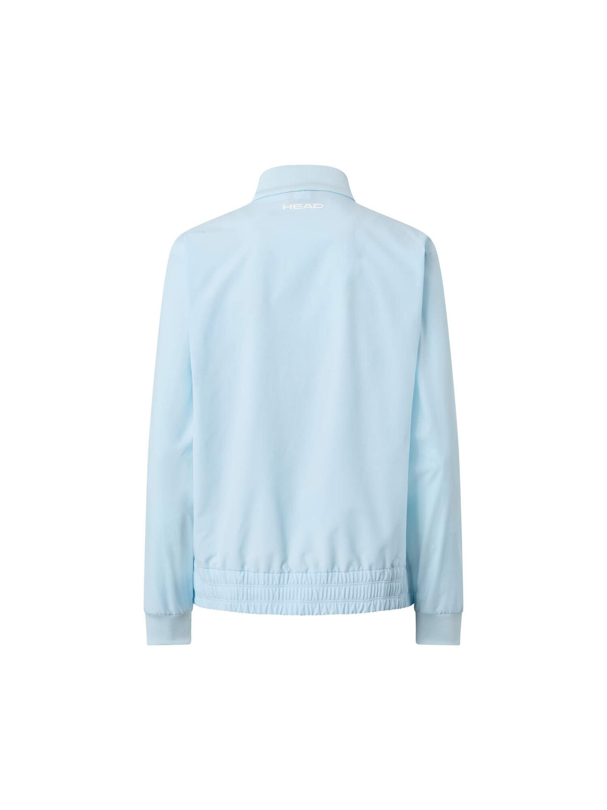 HEAD BREAKER Womens Tennis Jacket in Light Blue - back view