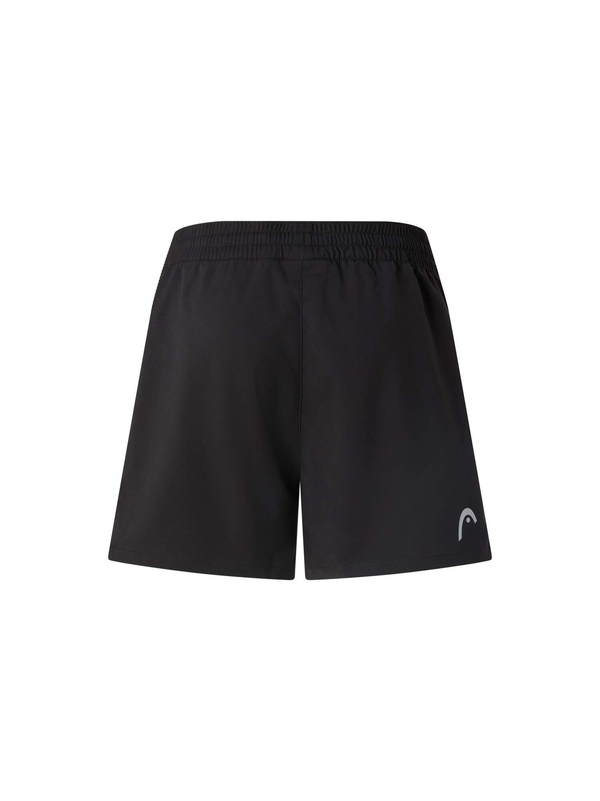 HEAD CLUB Womens Tennis Shorts in Black - back view