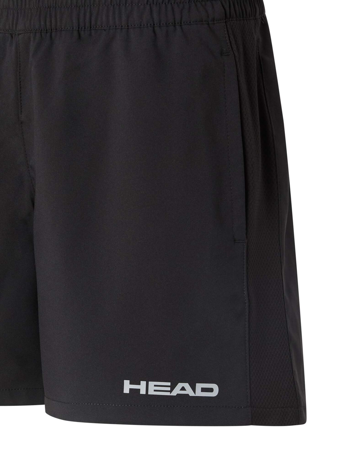 HEAD CLUB Womens Tennis Shorts in Black - logo detail