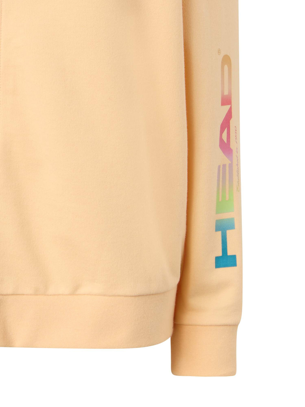 HEAD RALLY Full-Zip Womens Tennis Hoodie in Apricot - detail