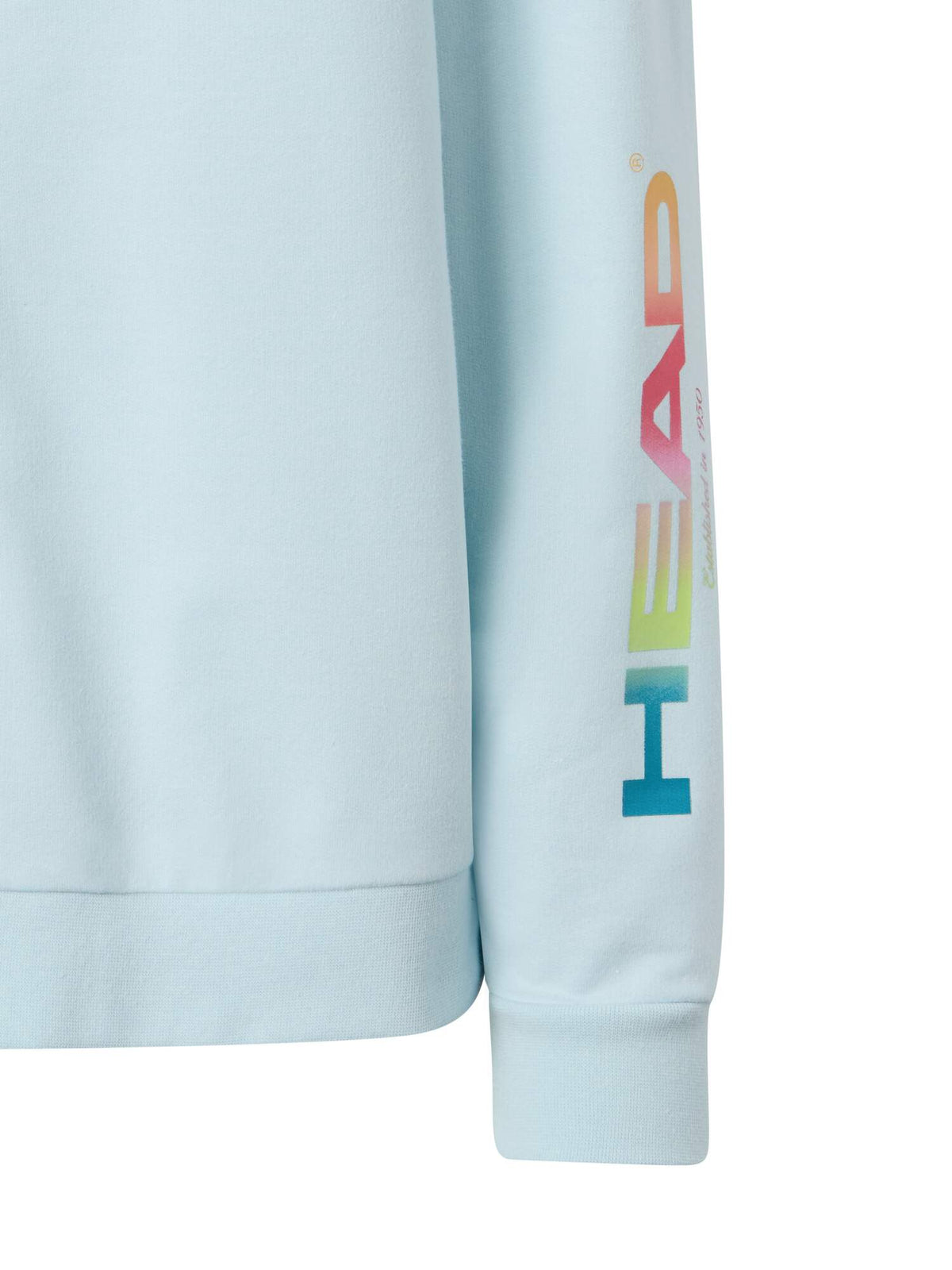HEAD RALLY Full-Zip Womens Tennis Hoodie in Light Blue - detail