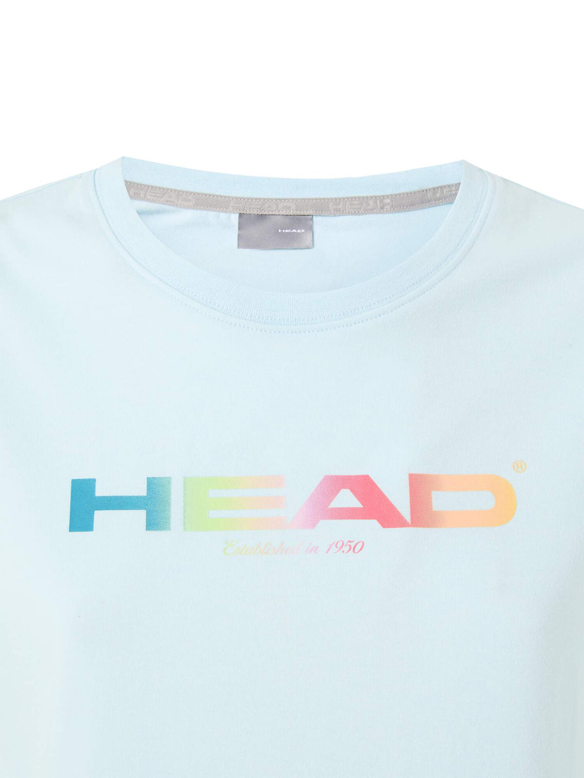 HEAD RAINBOW Womens Tennis T-Shirt in Light Blue - detail
