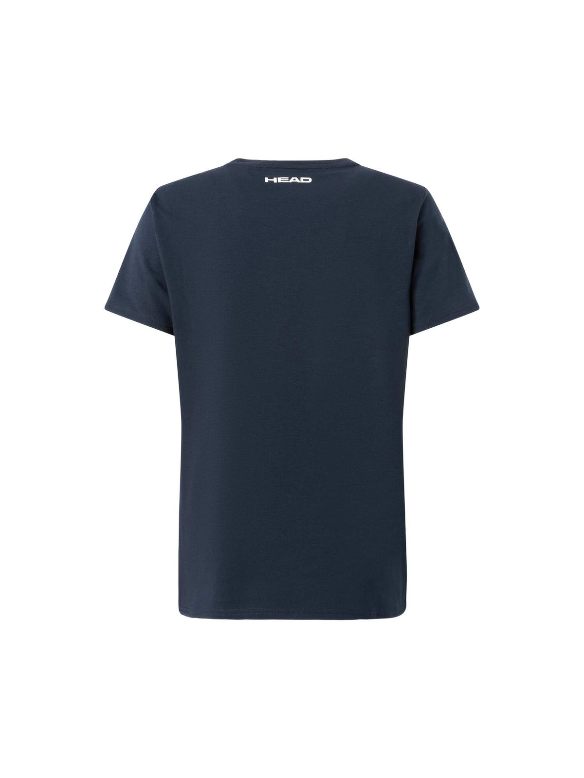 HEAD RAINBOW Womens Tennis T-Shirt in Navy - back view