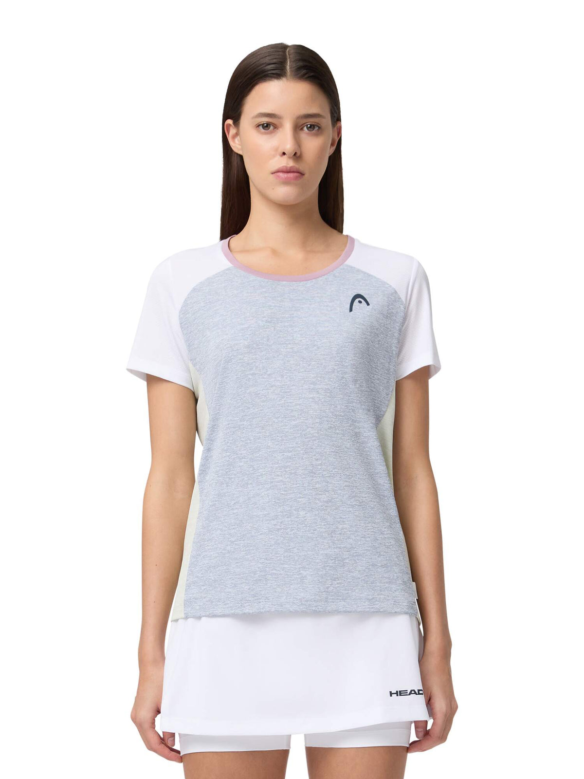 HEAD PLAY Tech Womens Tennis T-Shirt in Slate - lifestyle close