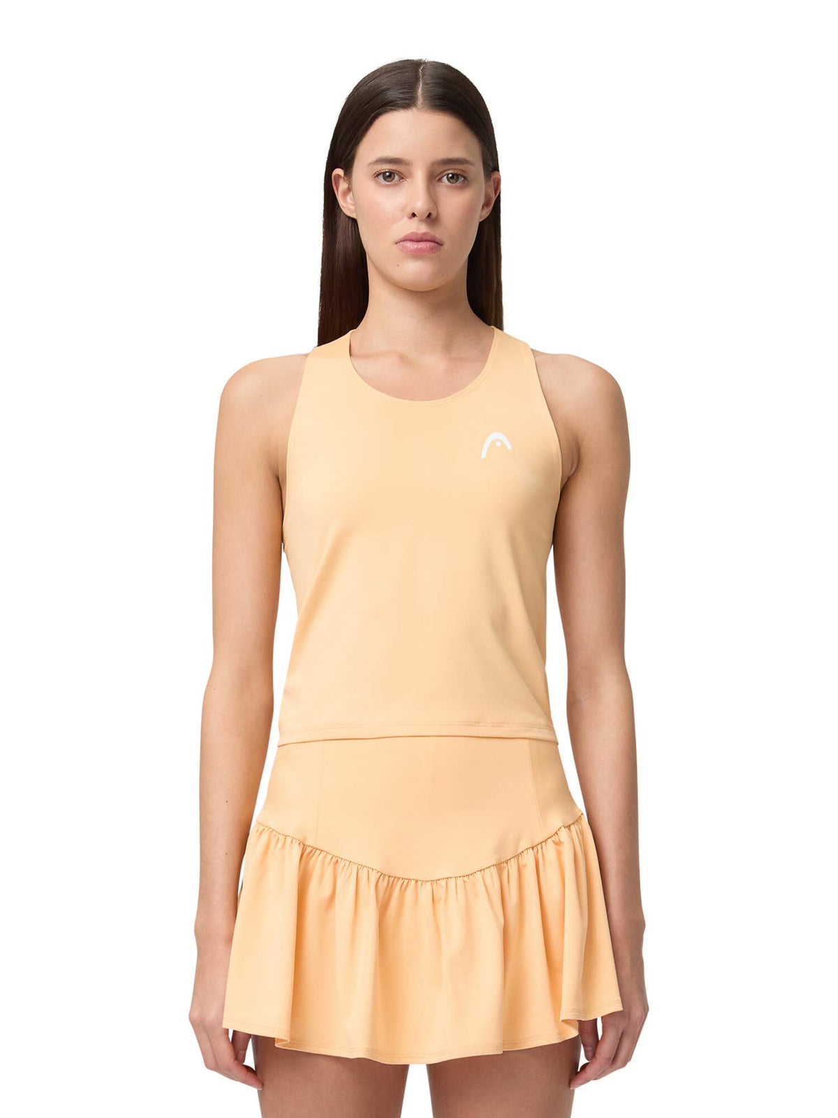 HEAD MOVE Womens Tennis Tank Top in Apricot - lifestyle close