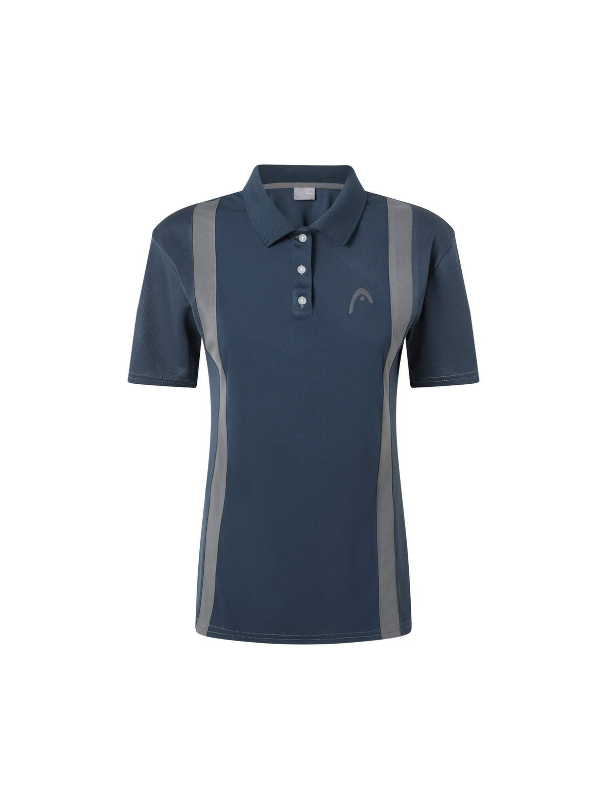 HEAD CLUB 25 TECH Womens Tennis Polo Shirt in Navy - front view