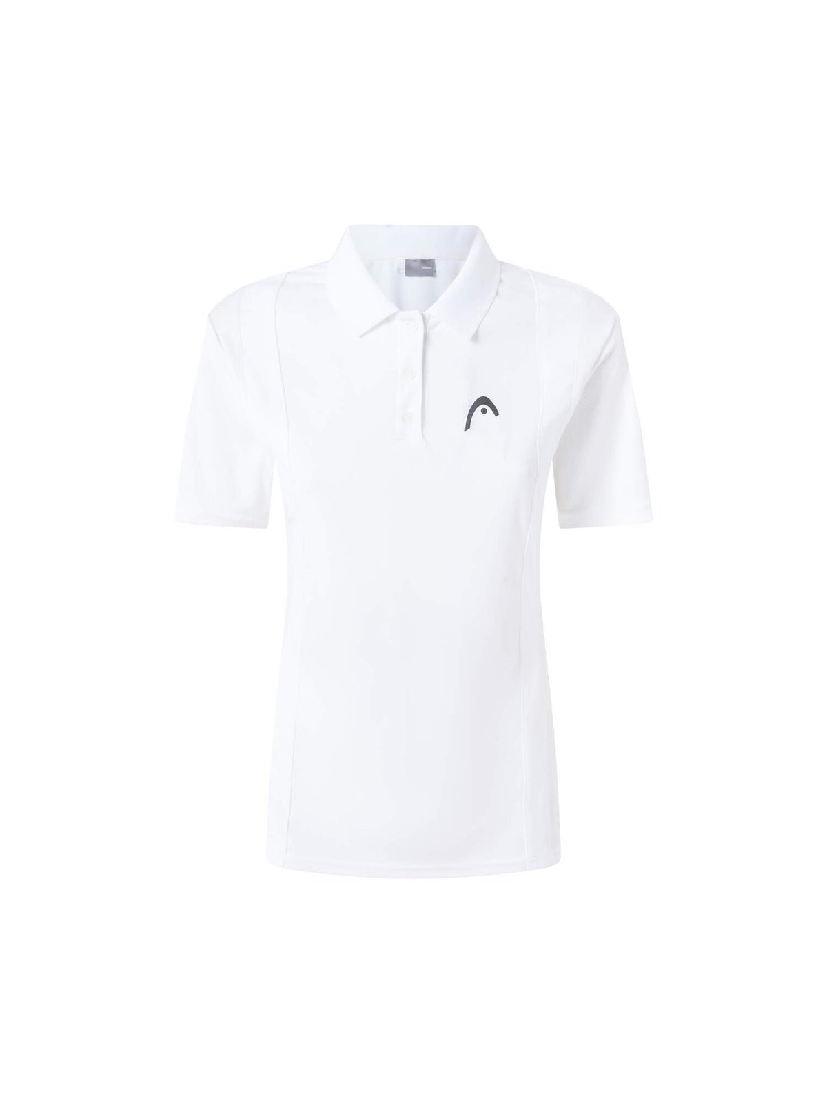 HEAD CLUB 25 TECH Womens Tennis Polo Shirt in White - front view
