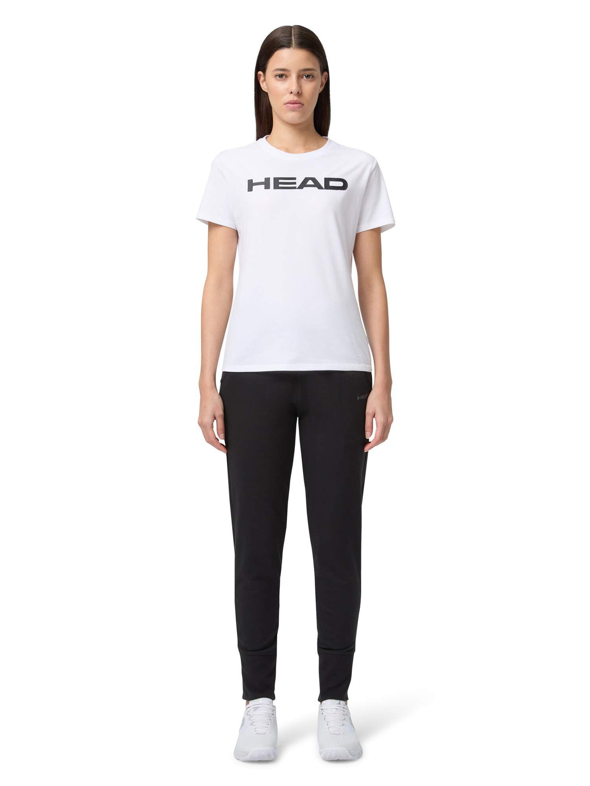 HEAD CLUB ORIGINAL Womens Tennis T-Shirt in White - model front view full
