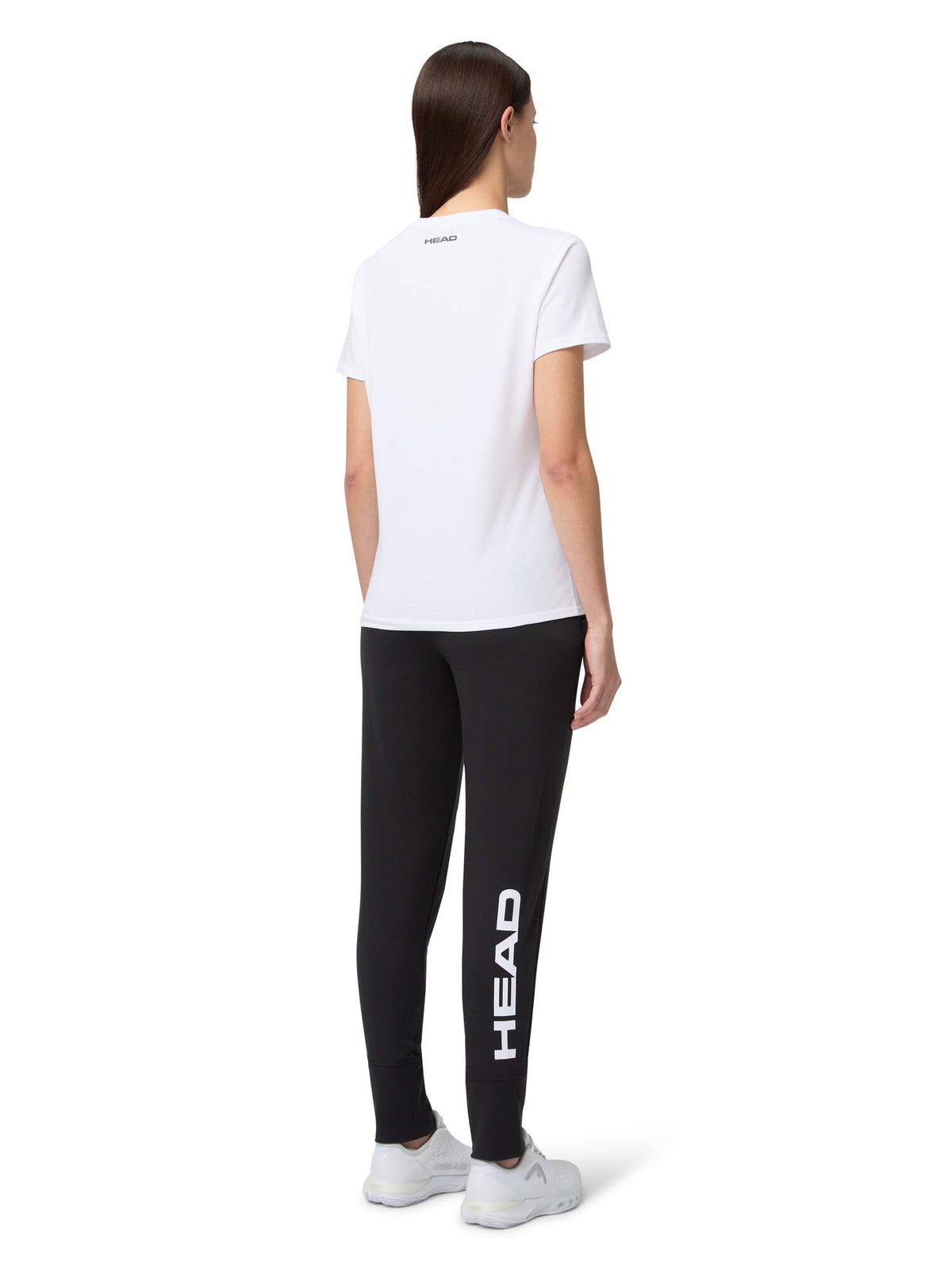 HEAD CLUB ORIGINAL Womens Tennis T-Shirt in White - model back view