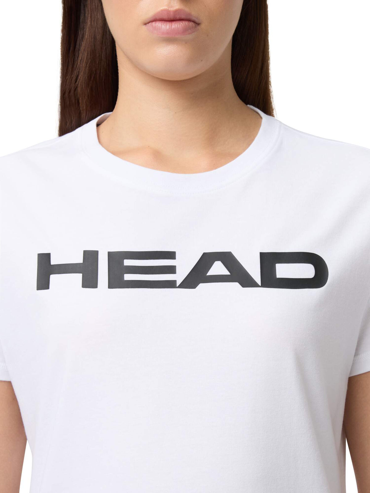 HEAD CLUB ORIGINAL Womens Tennis T-Shirt in White - print detail