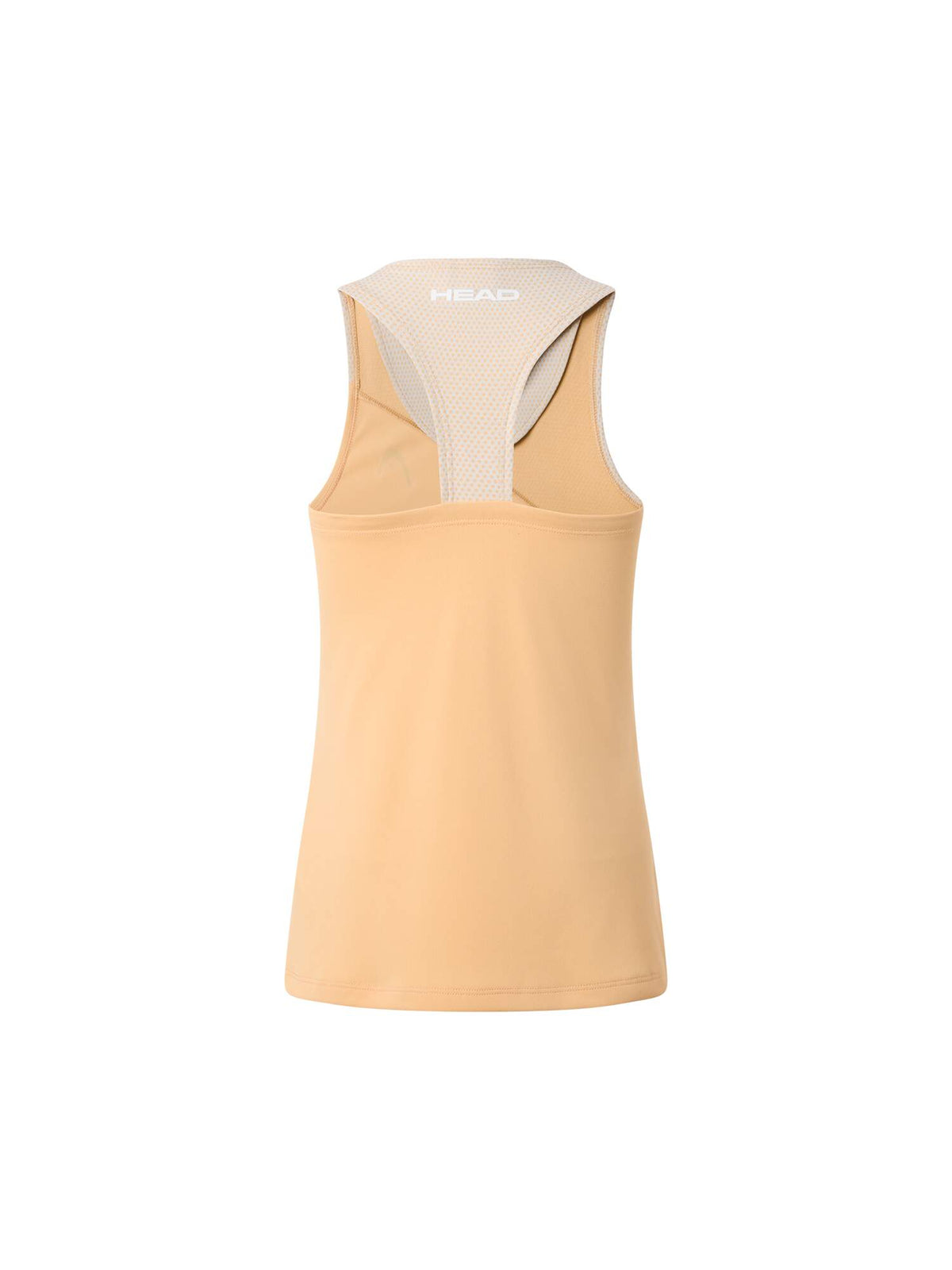 HEAD SPIRIT Girls Tennis Tank Top in Apricot/Light Blue - back view