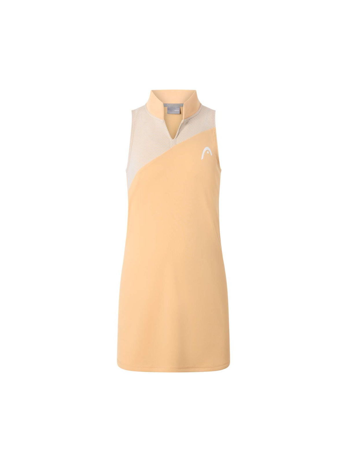 HEAD SPIRIT Tennis Dress Girls in Apricot/Light Blue - front view