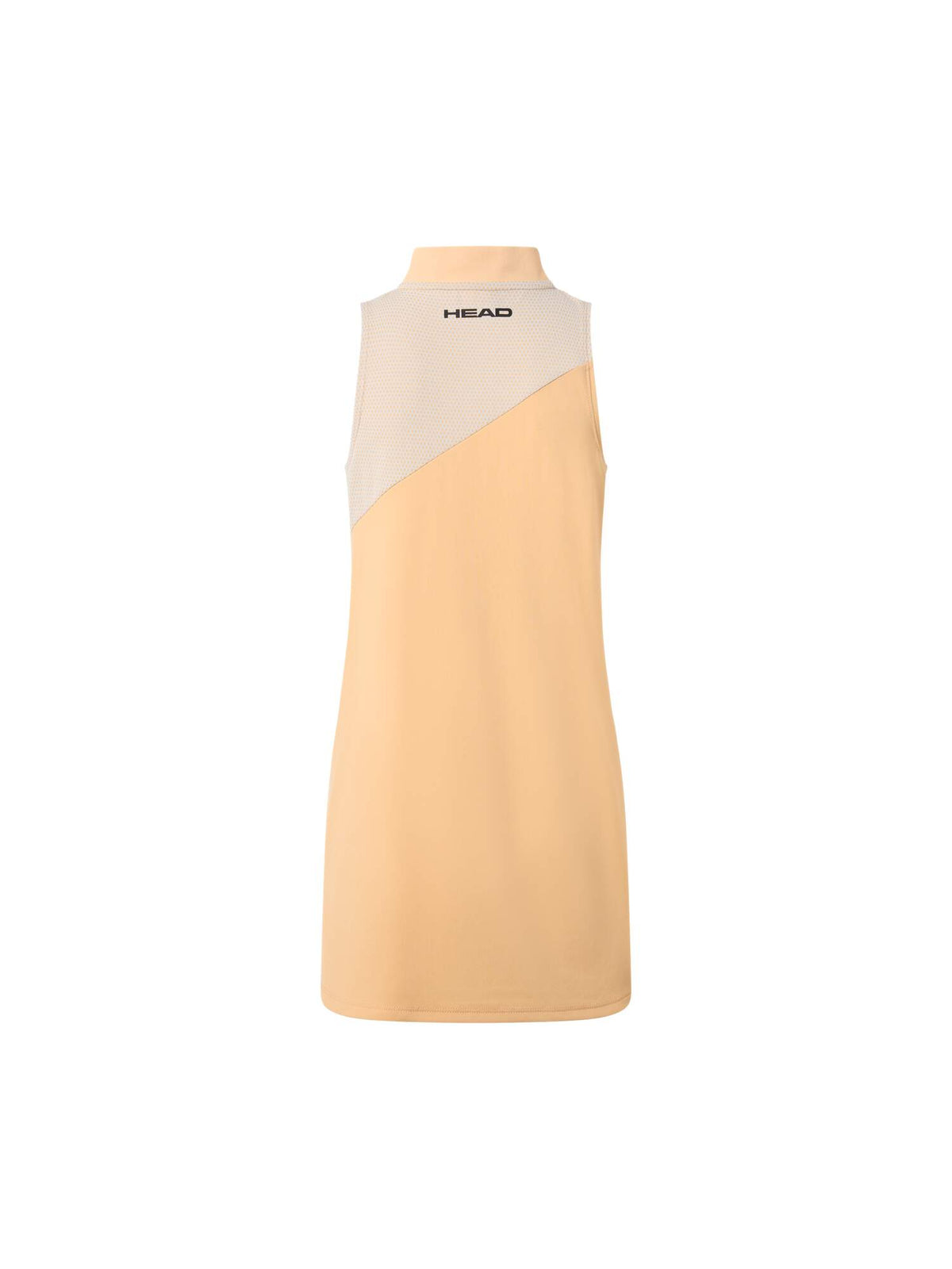 HEAD SPIRIT Tennis Dress Girls in Apricot/Light Blue - back view