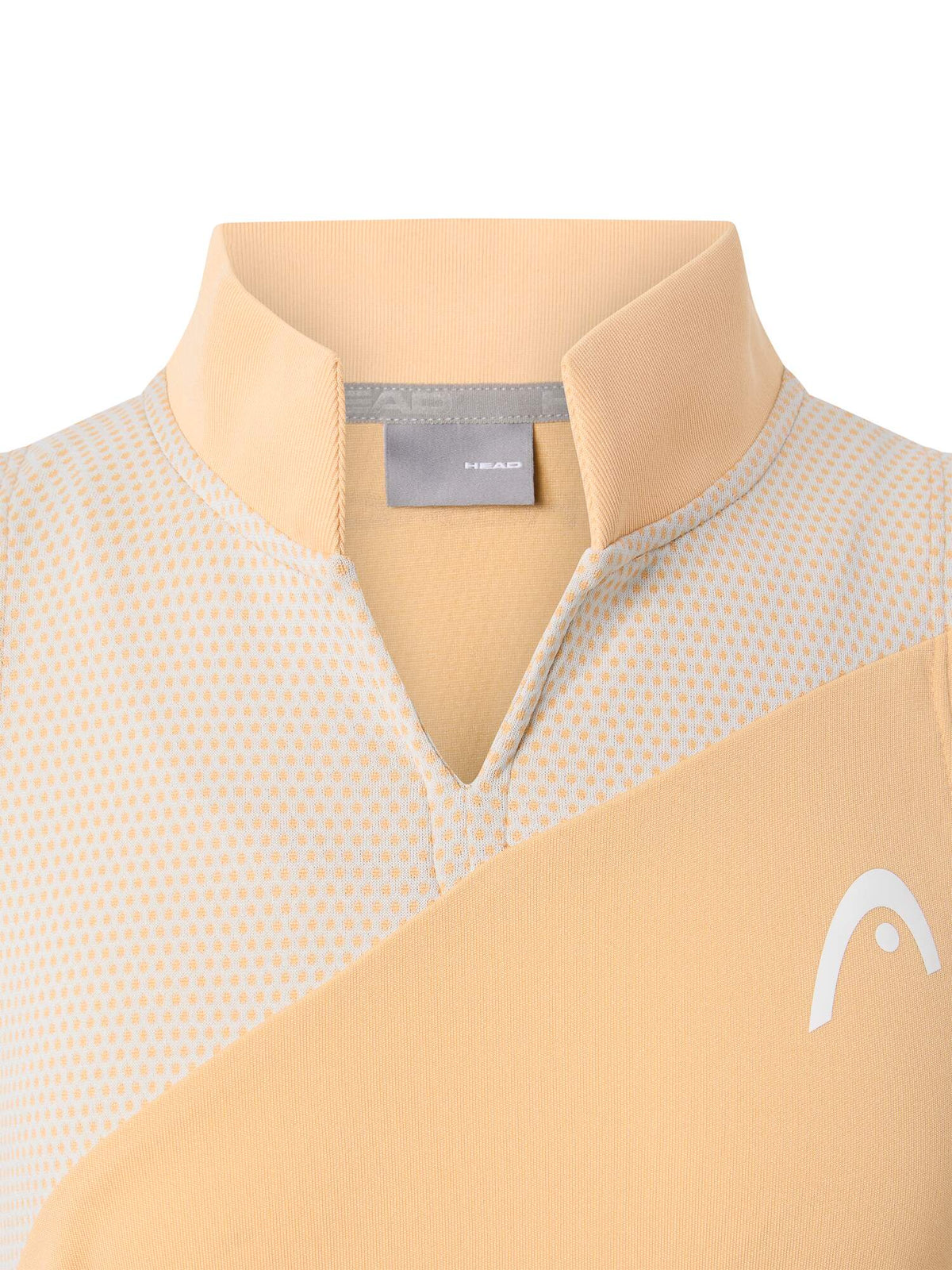 HEAD SPIRIT Tennis Dress Girls in Apricot/Light Blue - detail
