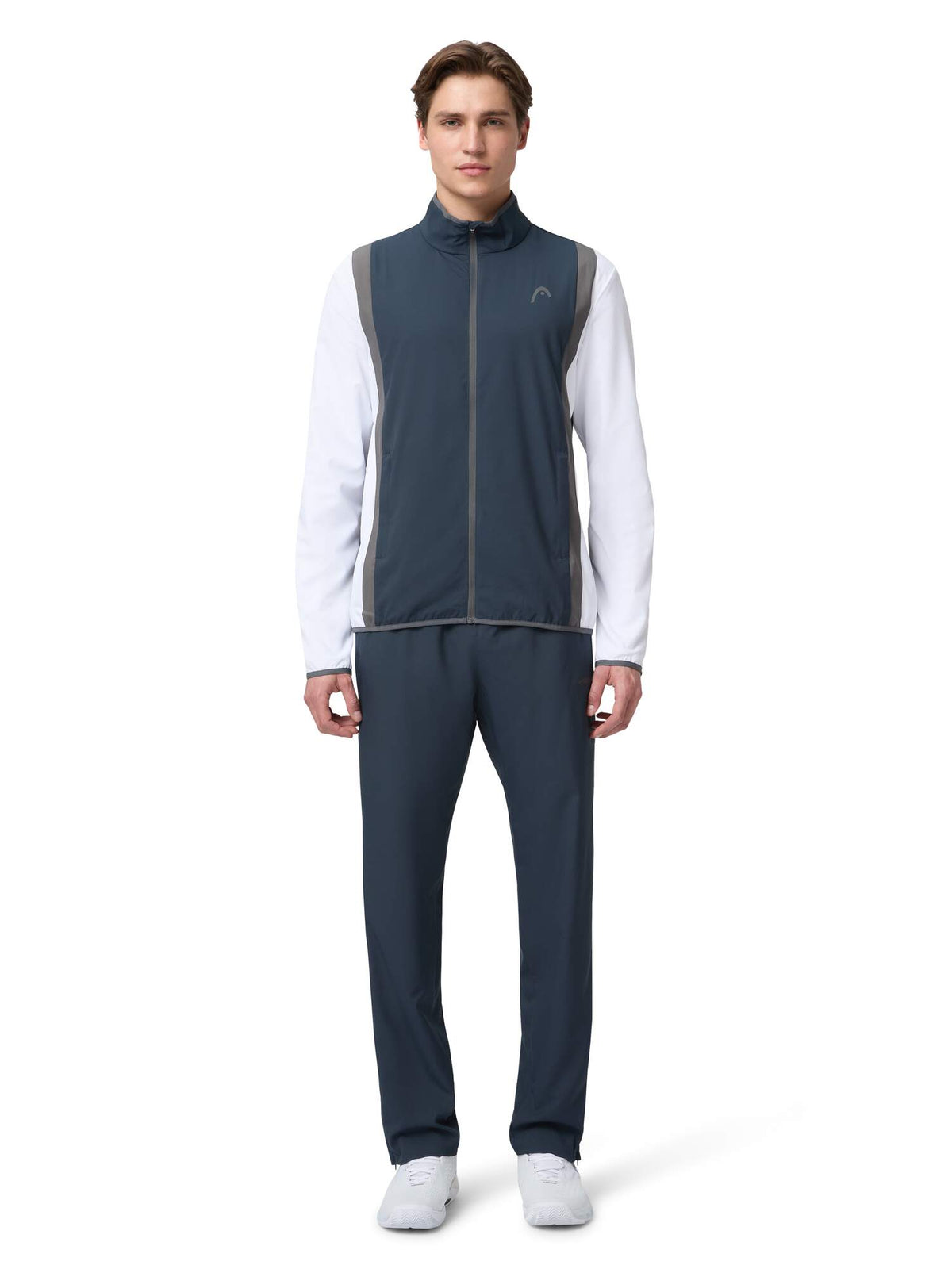 HEAD CLUB Mens Tennis Pants, Navy in Navy - model front view