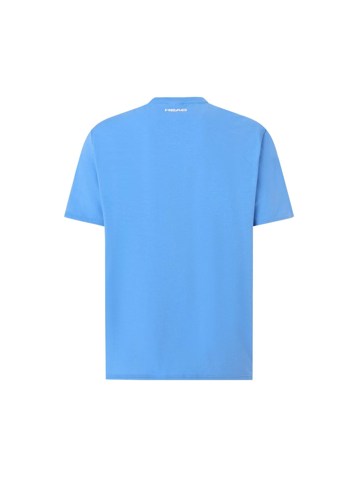 HEAD RAINBOW Mens Tennis T-Shirt in Airforce Blue - back view