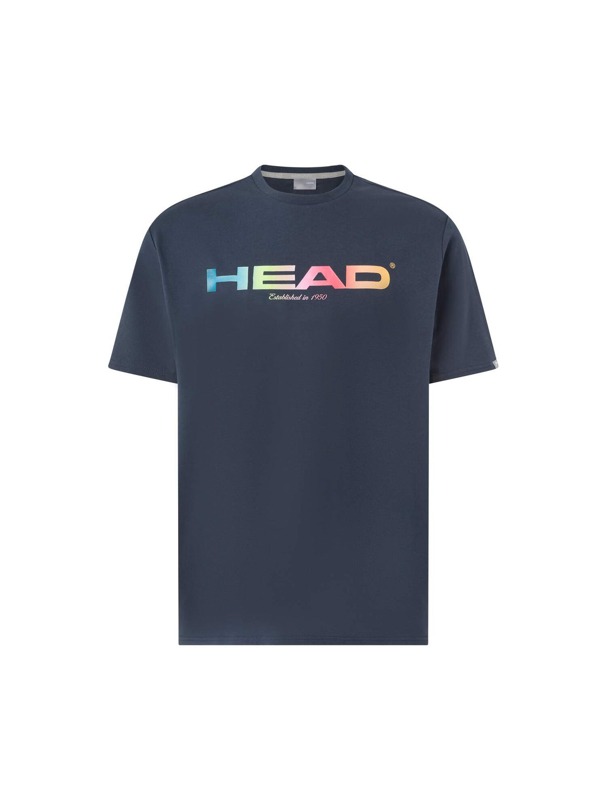 HEAD RAINBOW Mens Tennis T-Shirt in Navy - front view