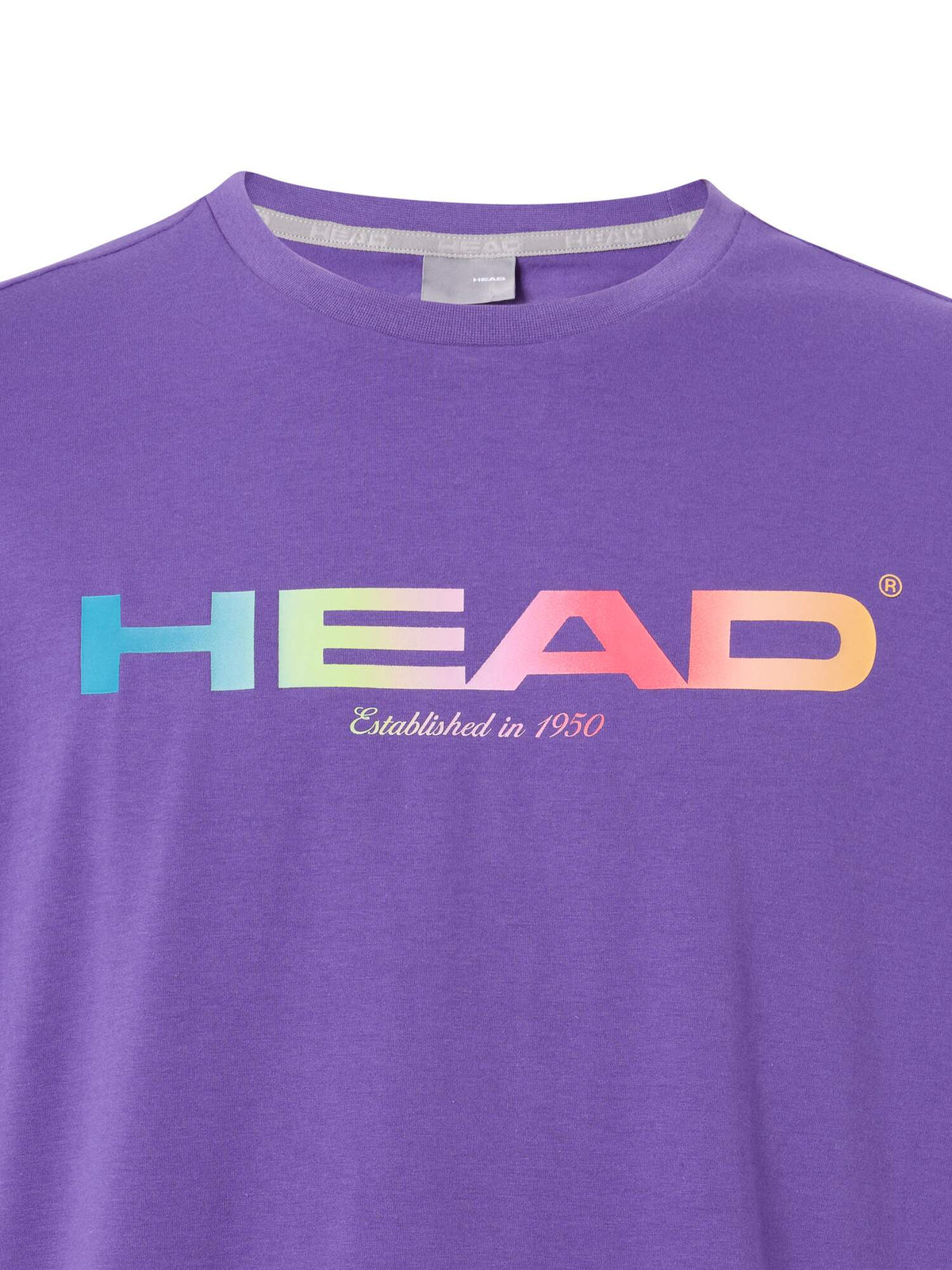 HEAD RAINBOW Mens Tennis T-Shirt in Purple - detail