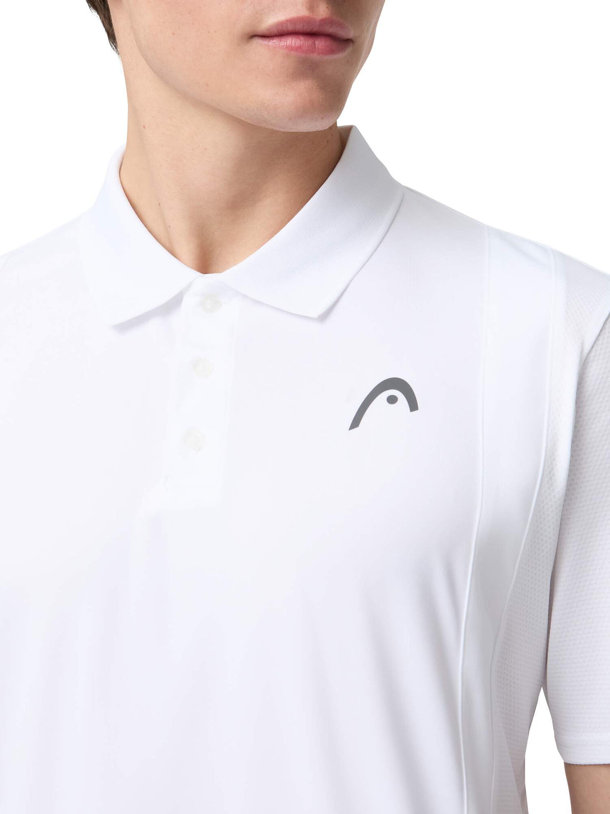 HEAD CLUB 25 TECH Tennis Polo Shirt Mens in White - detail