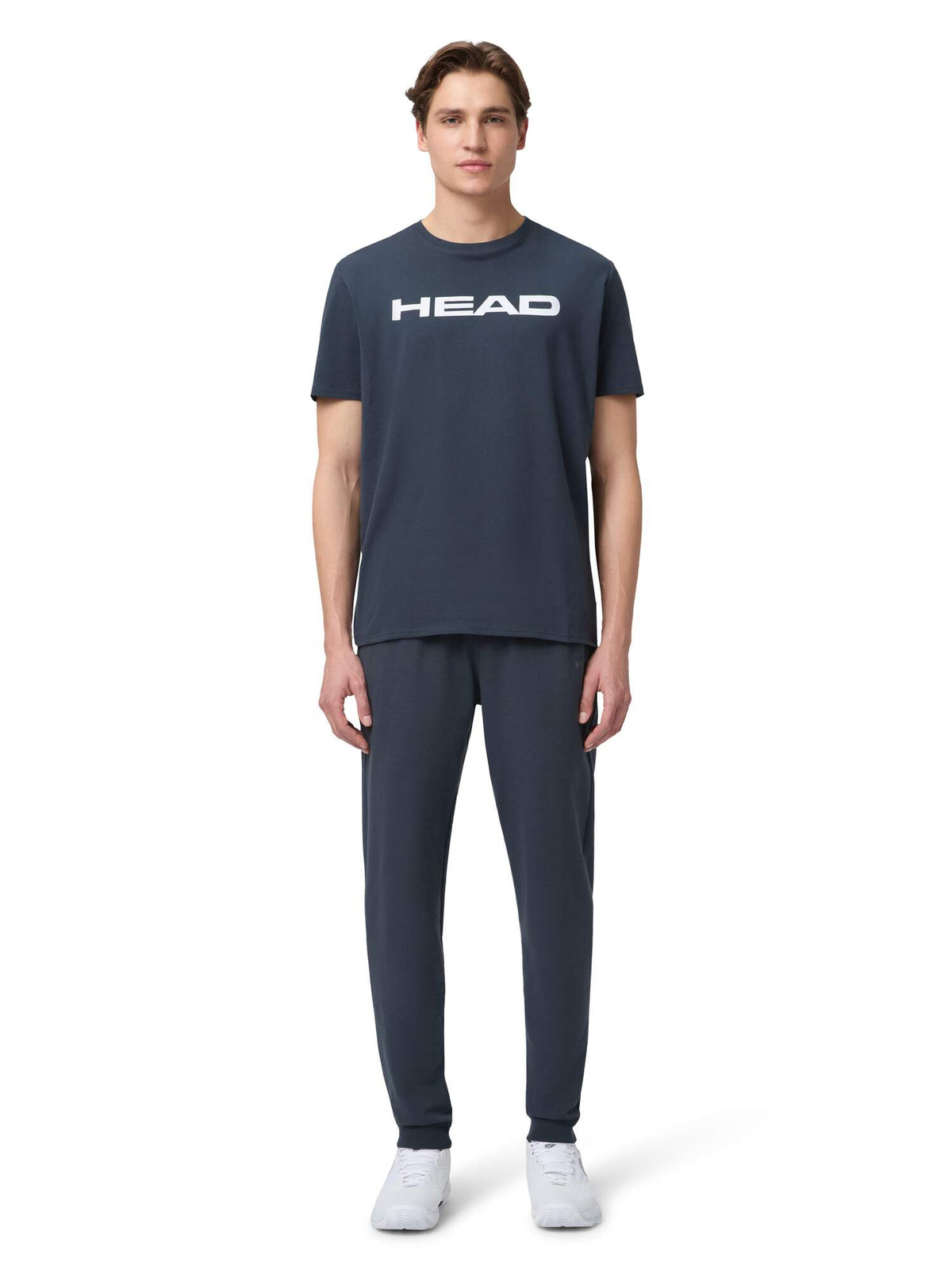 HEAD CLUB ORIGINAL Mens Tennis T-Shirt in Navy - model front view