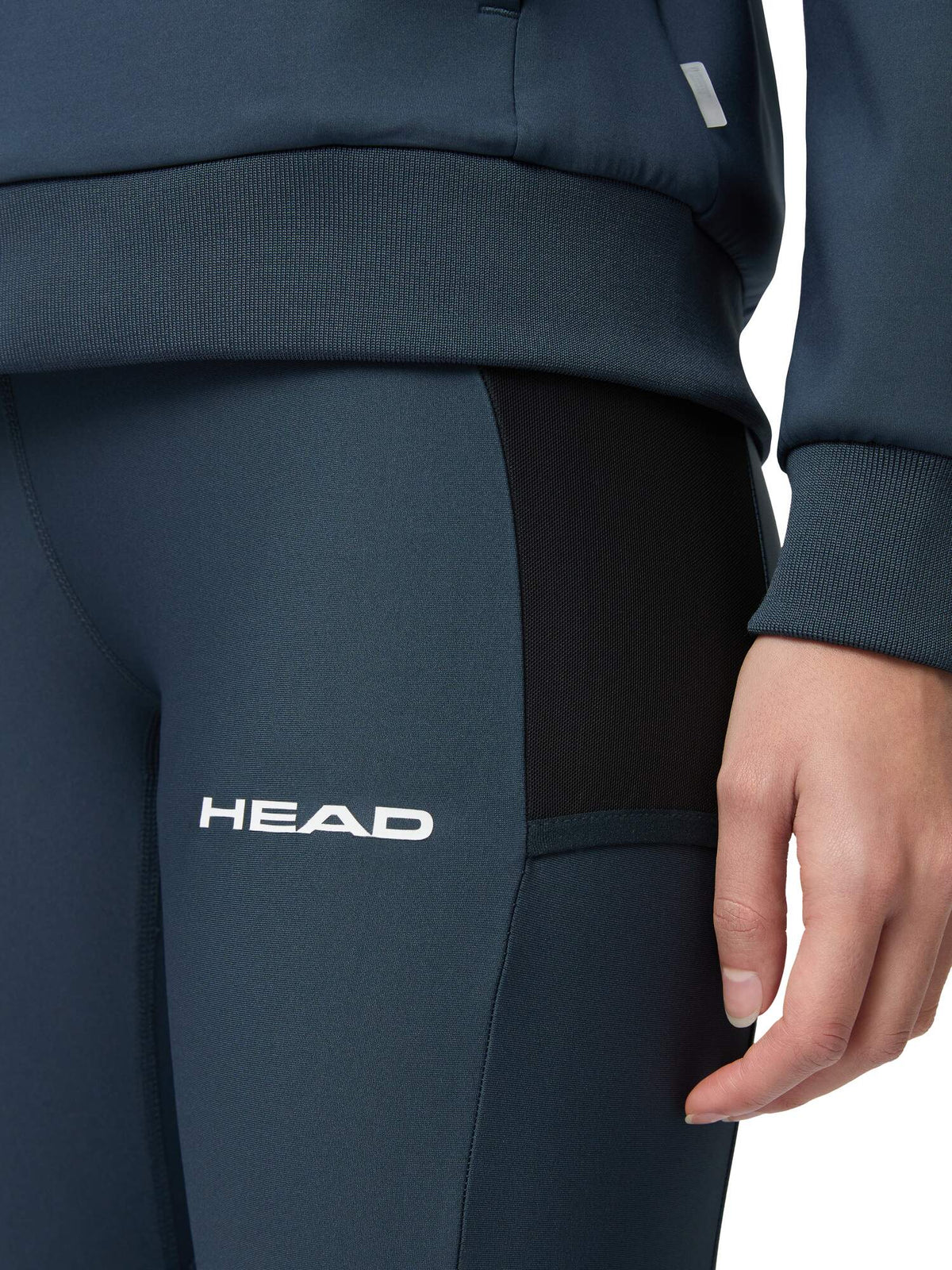 HEAD TECH Womens Tennis Tights in Navy - model detail