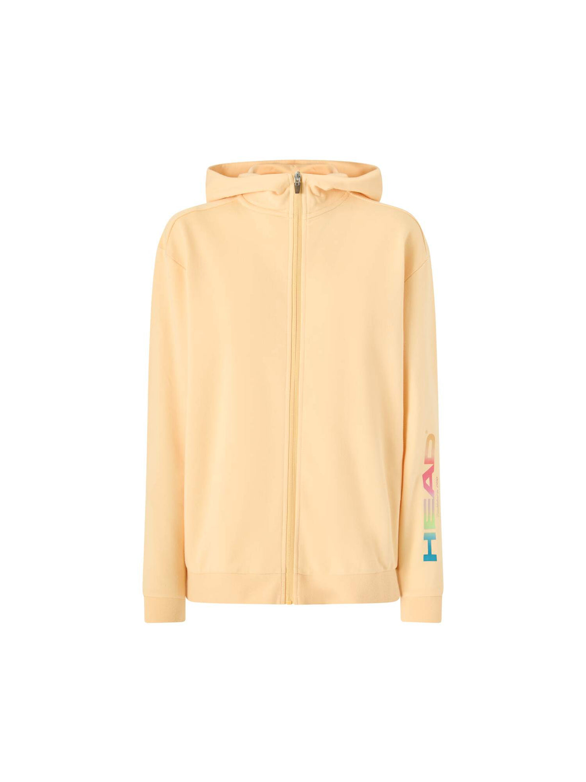 HEAD RALLY Full-Zip Womens Tennis Hoodie in Apricot - front view