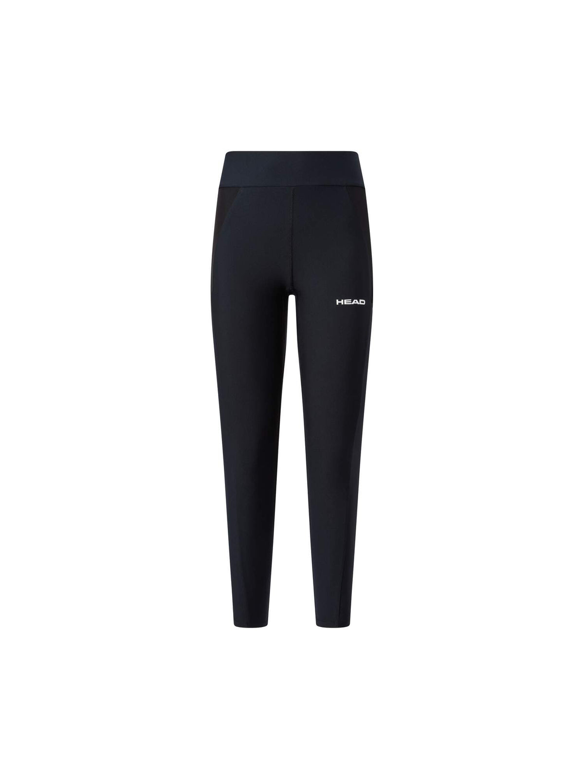 HEAD TECH Womens Tennis Tights in Black - front view