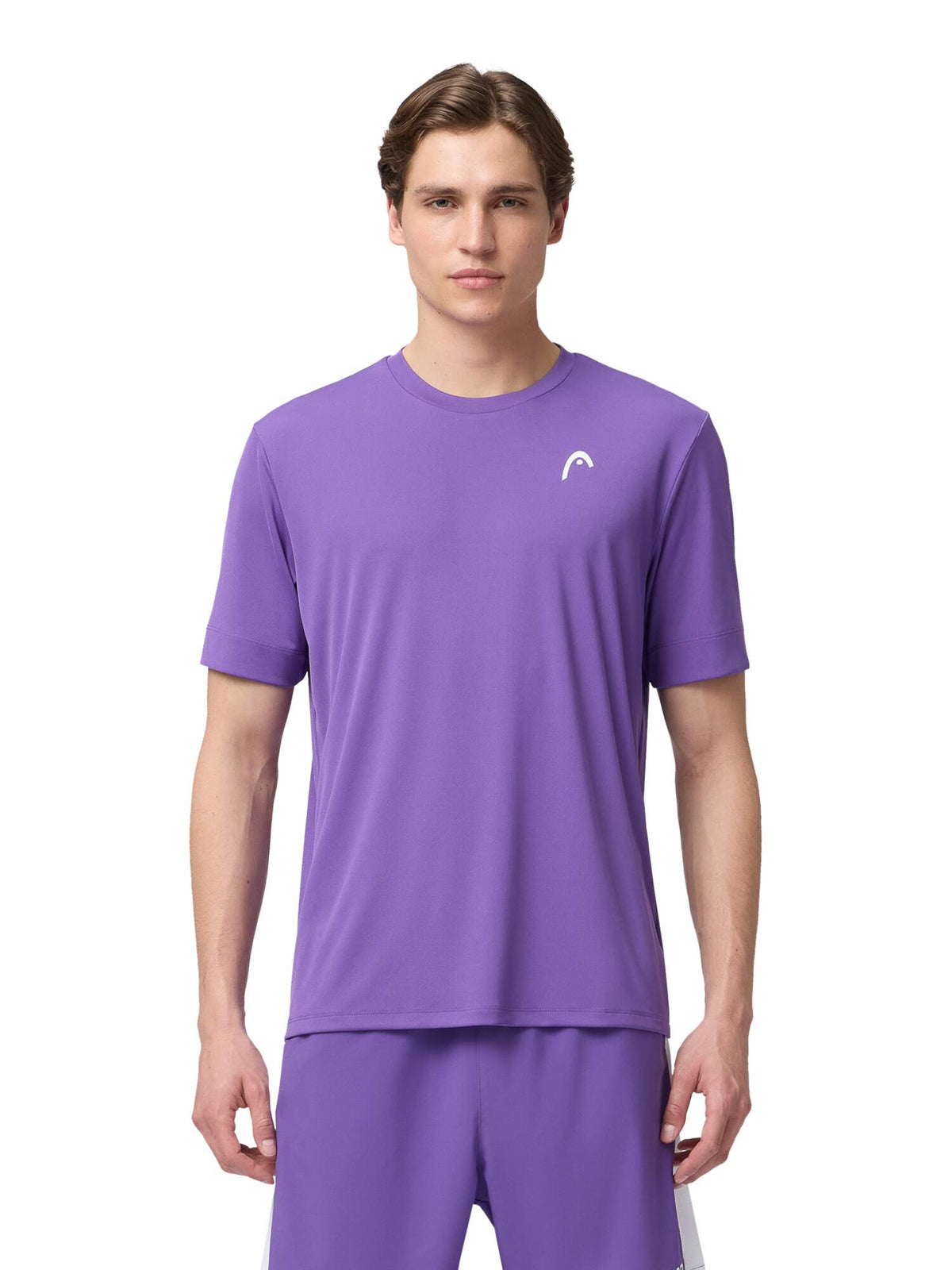 HEAD SLICE II Mens Tennis T-Shirt in Purple - model front view