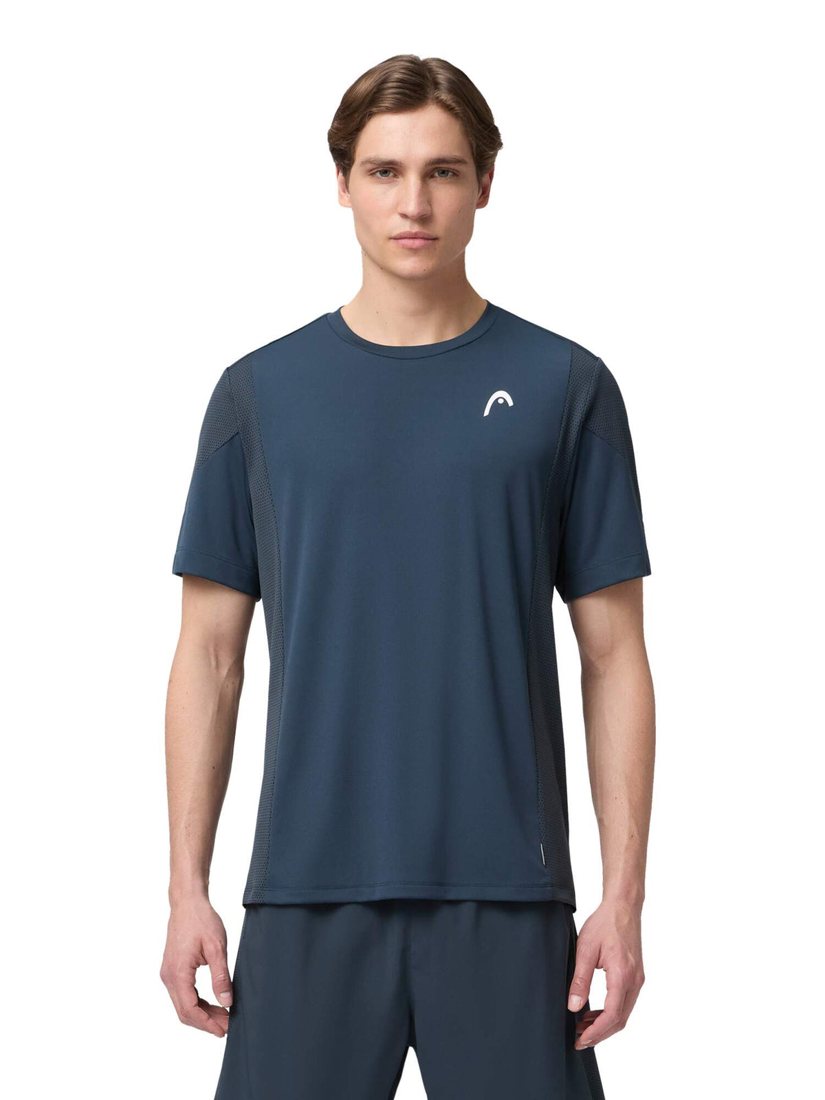 HEAD SLICE Tennis T-Shirt Mens in Navy - lifestyle