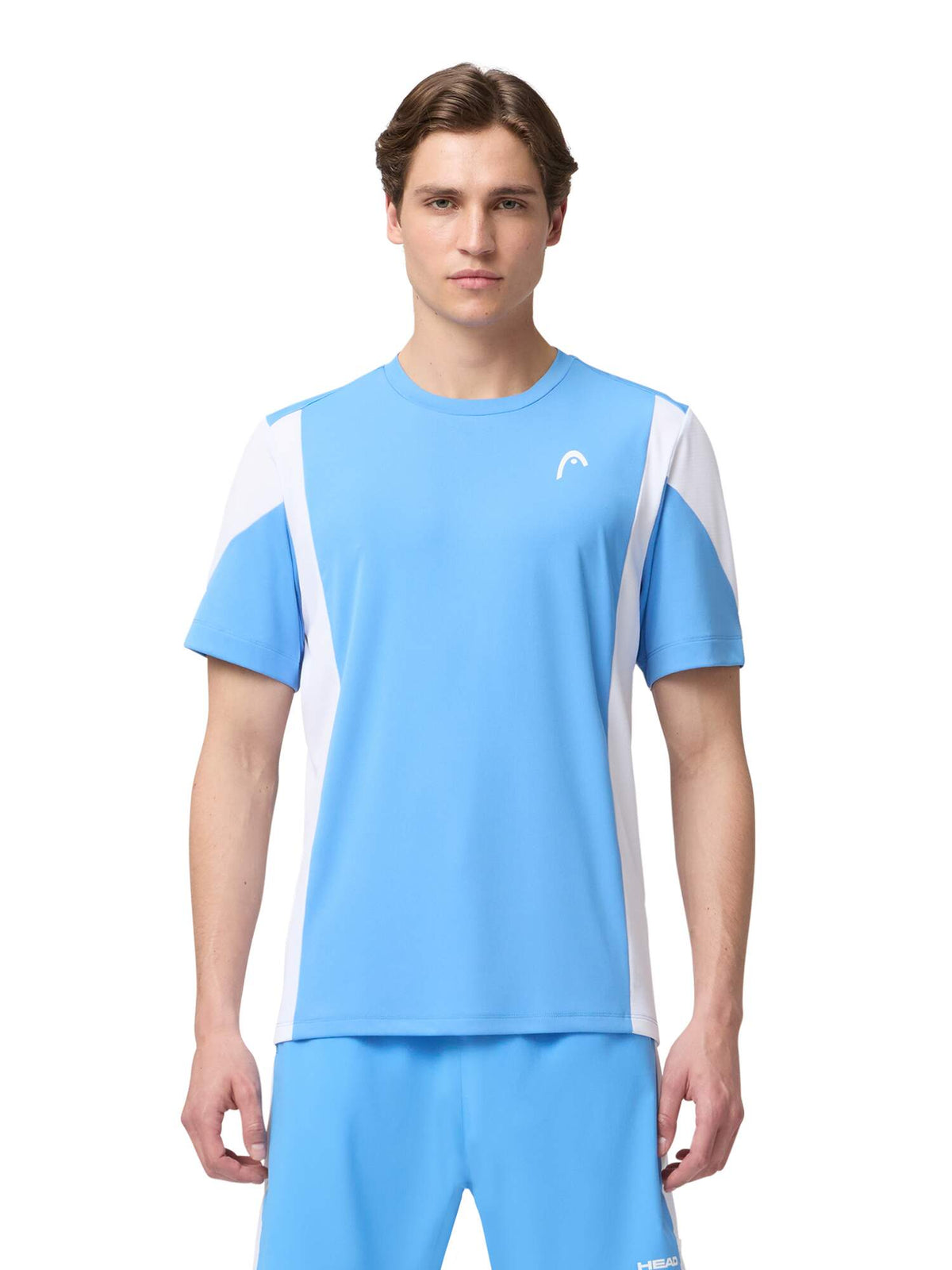 HEAD SLICE Tennis T-Shirt Mens in Airforce Blue/White - lifestyle