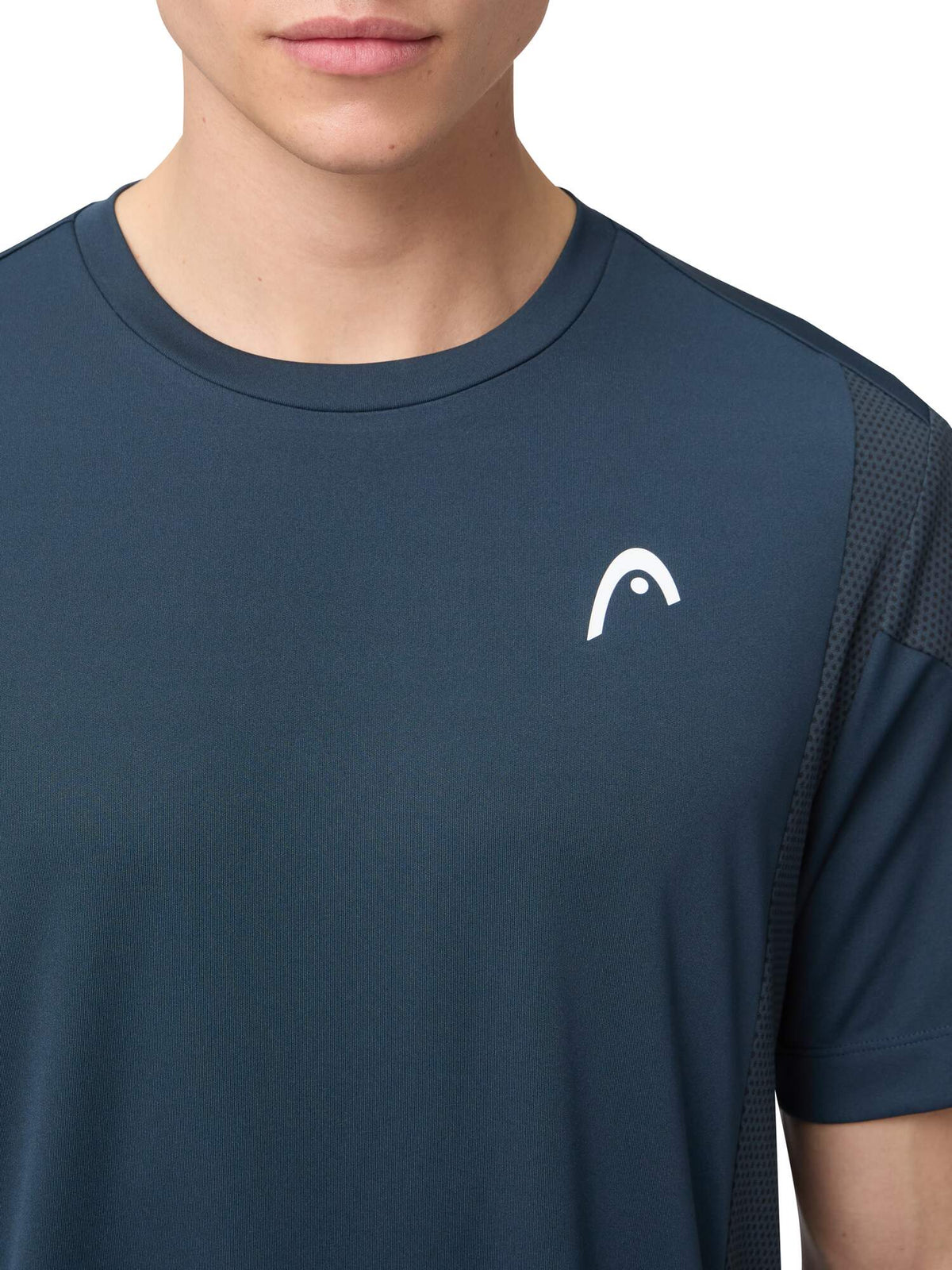HEAD SLICE Tennis T-Shirt Mens in Navy - detail