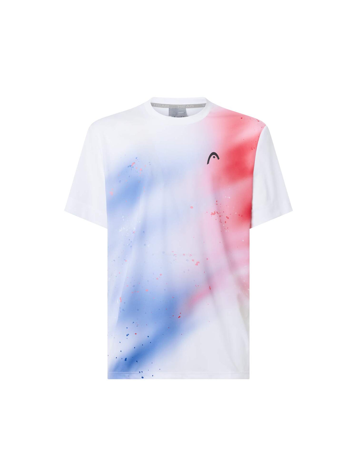 HEAD TOPSPIN Mens Tennis T-Shirt in Royal Blue Print - front view
