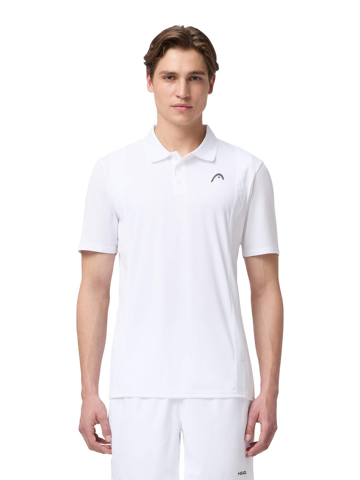 HEAD CLUB 25 TECH Tennis Polo Shirt Mens in White - lifestyle
