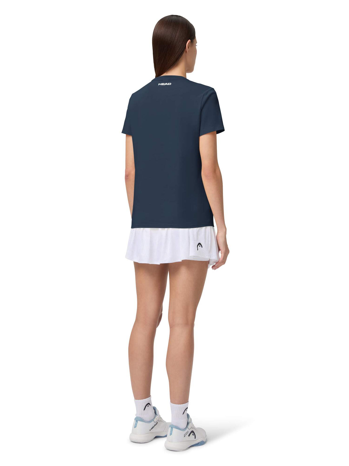 HEAD RAINBOW Womens Tennis T-Shirt in Navy - lifestyle back