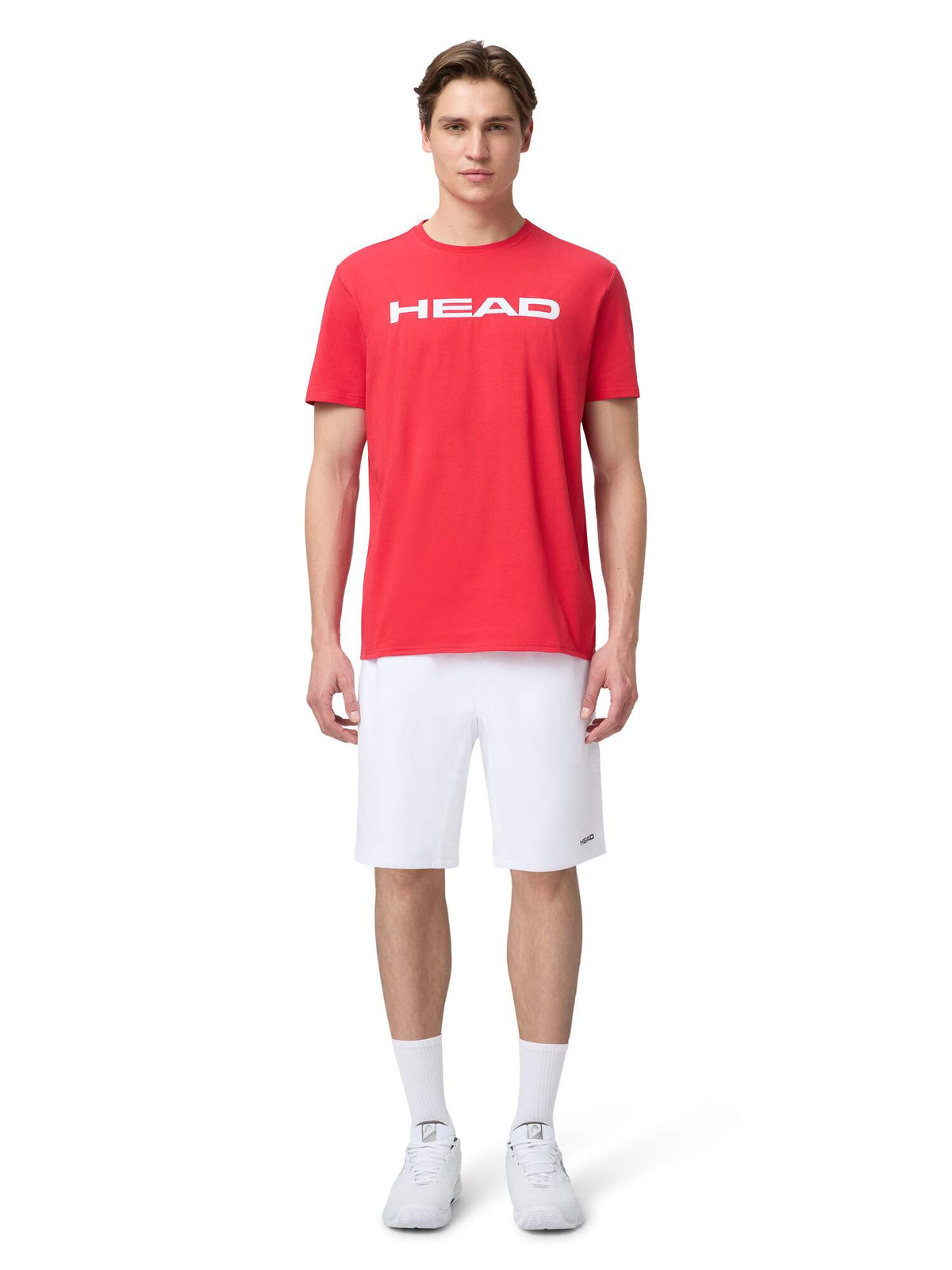 HEAD CLUB ORIGINAL Mens Tennis T-Shirt in Red - model front view