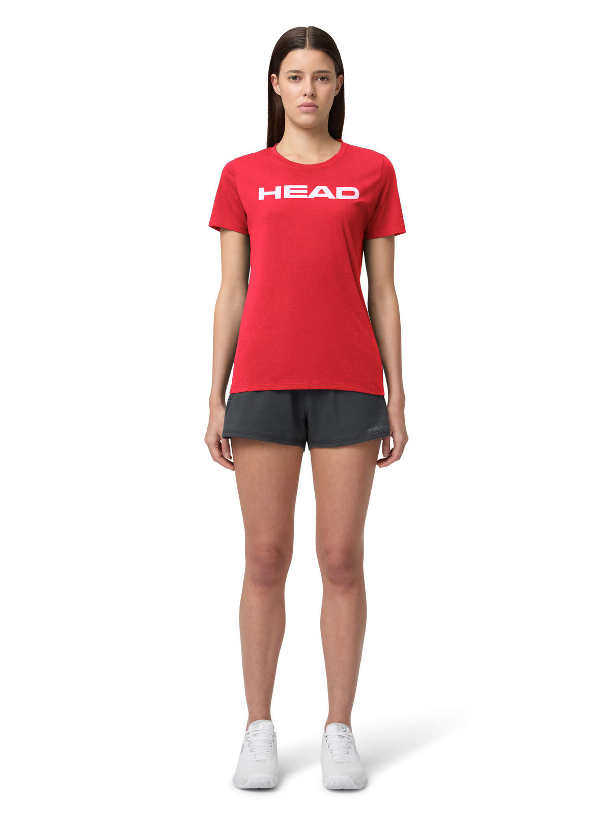 HEAD CLUB ORIGINAL Womens Tennis T-Shirt in Red - model front view