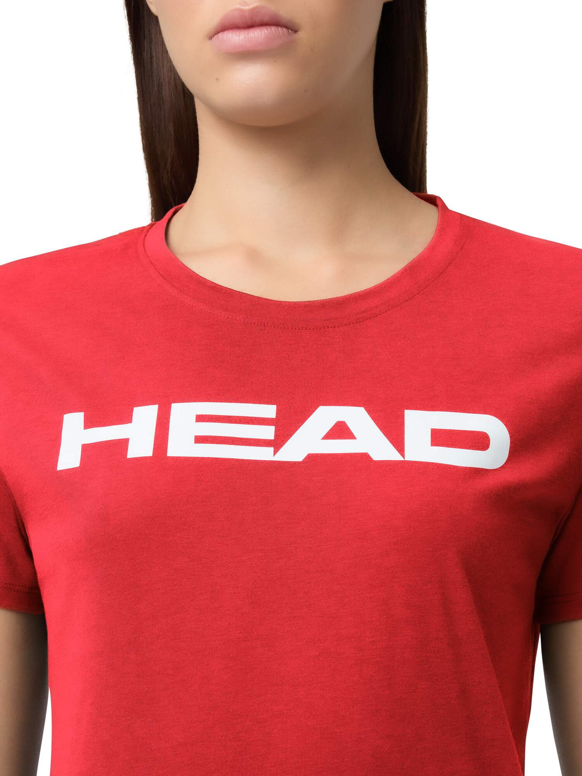 HEAD CLUB ORIGINAL Womens Tennis T-Shirt in Red - print detail