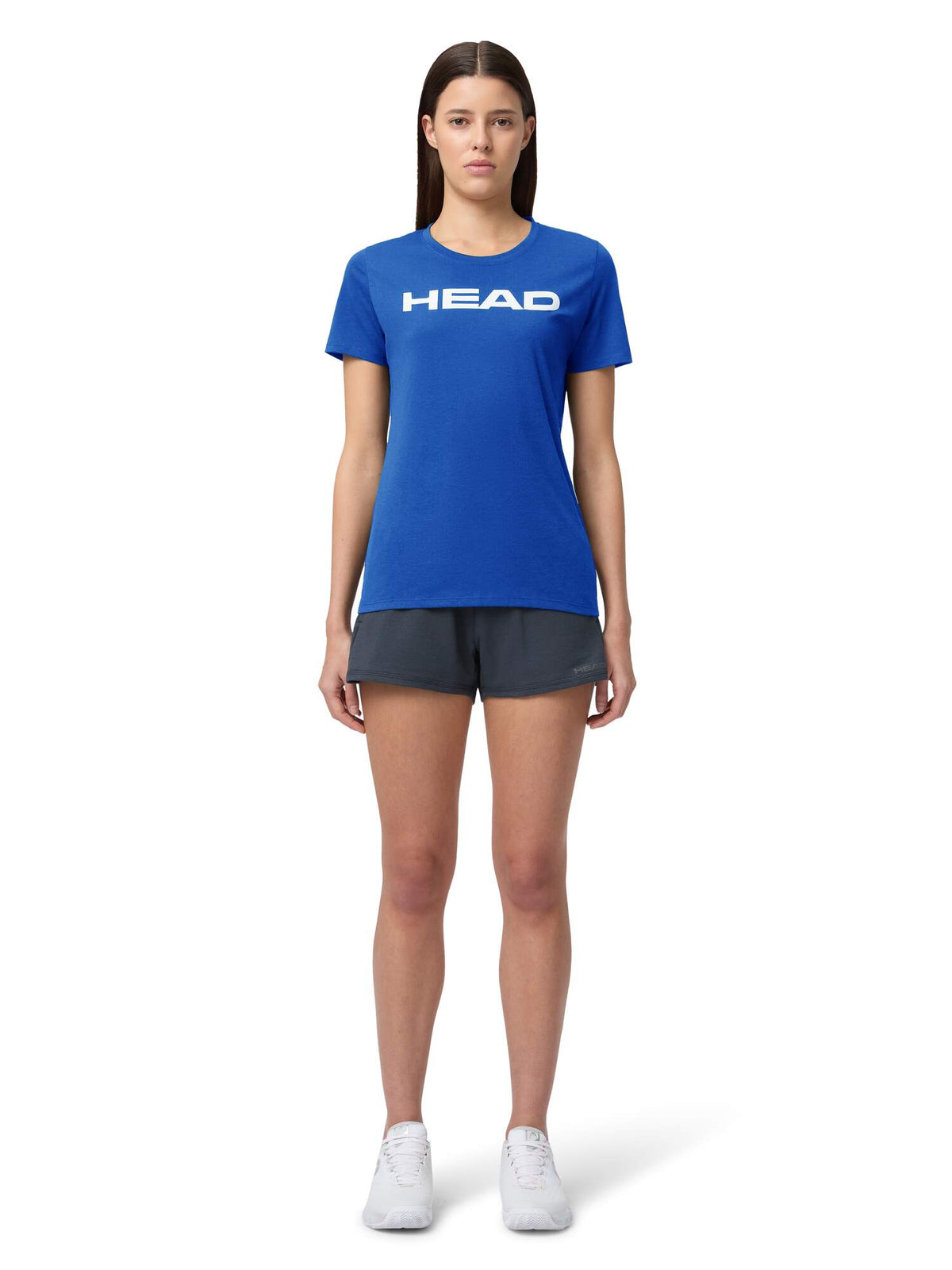 HEAD CLUB ORIGINAL Womens Tennis T-Shirt in Royal Blue - model front view