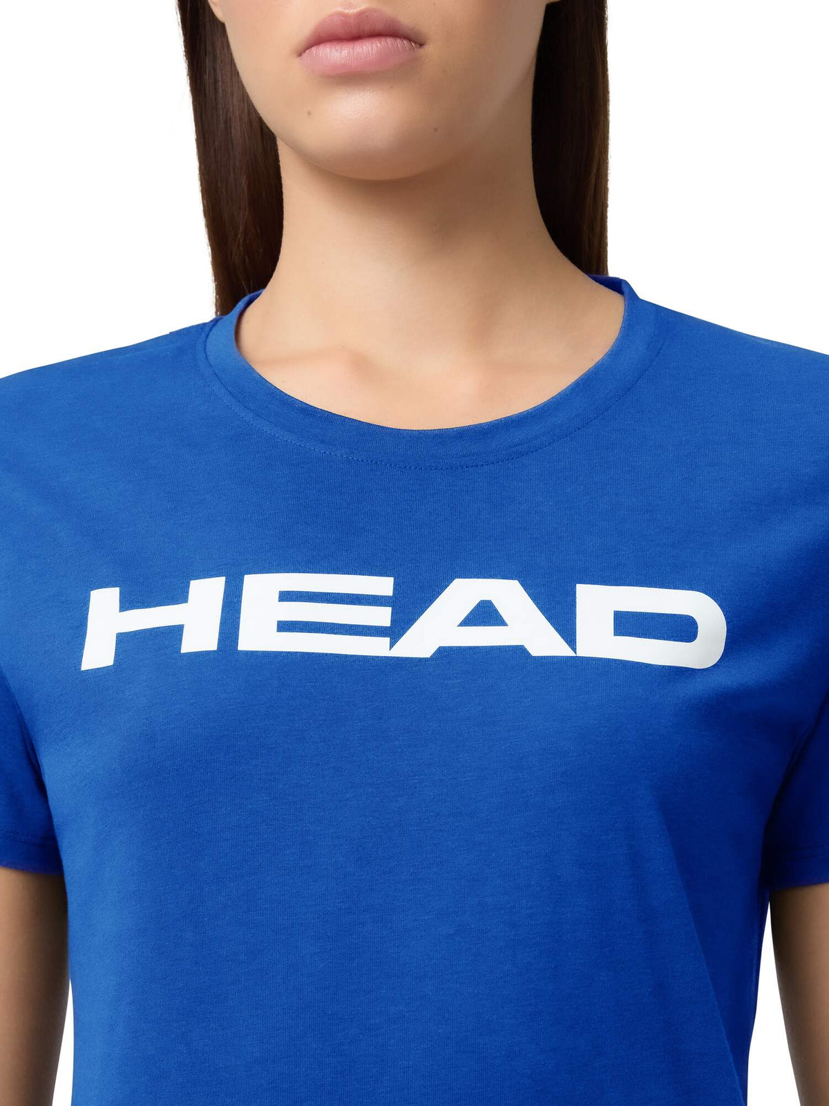 HEAD CLUB ORIGINAL Womens Tennis T-Shirt in Royal Blue - print detail