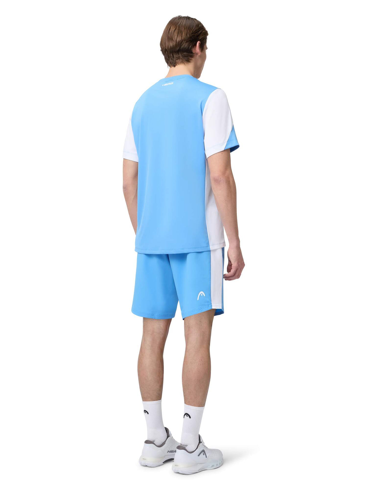 HEAD SLICE Tennis T-Shirt Mens in Airforce Blue/White - lifestyle