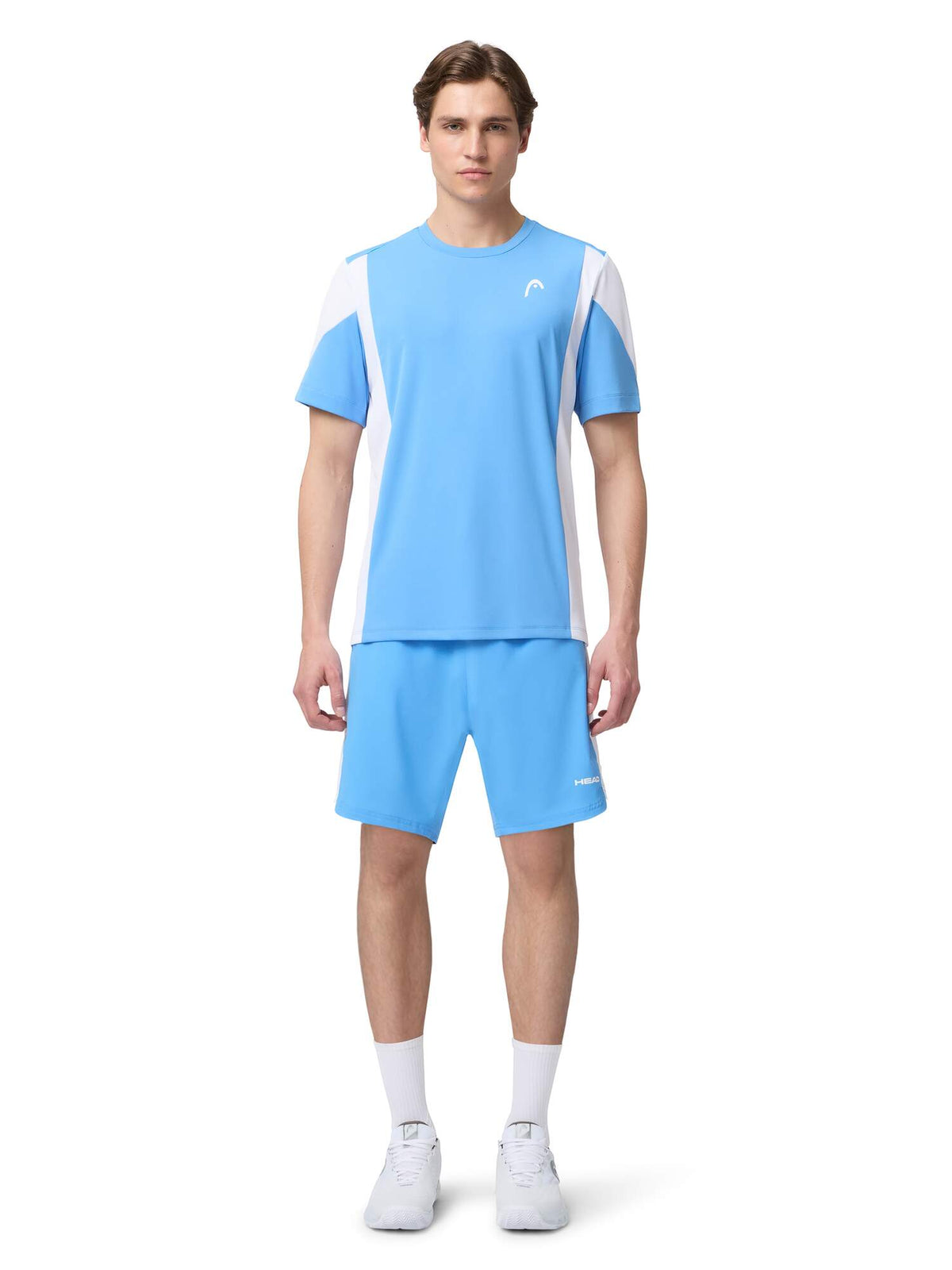 HEAD SLICE Tennis T-Shirt Mens in Airforce Blue/White - lifestyle