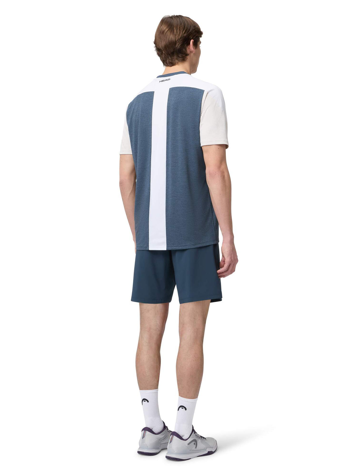 HEAD PLAY Mens Tennis Shorts in Navy - lifestyle back