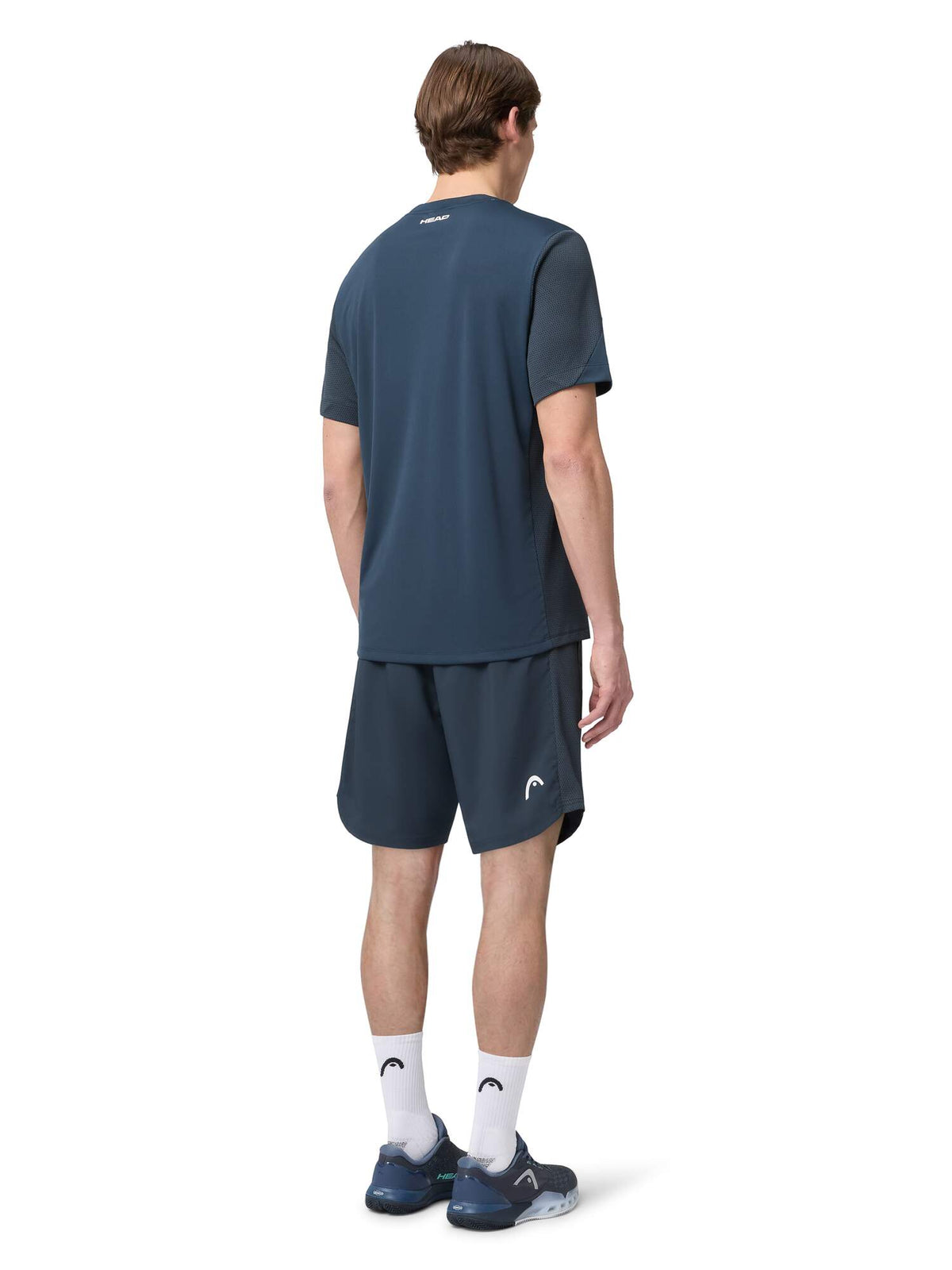 HEAD POWER Mens Tennis Shorts in Navy - lifestyle back