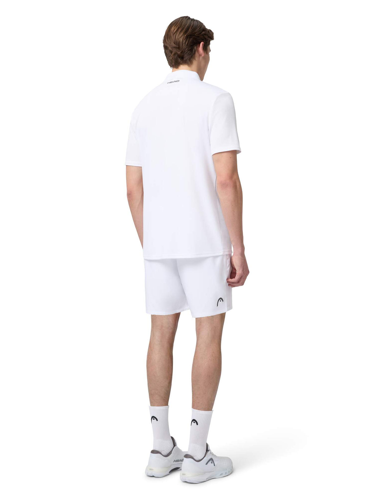 HEAD CLUB 25 TECH Tennis Polo Shirt Mens in White - lifestyle