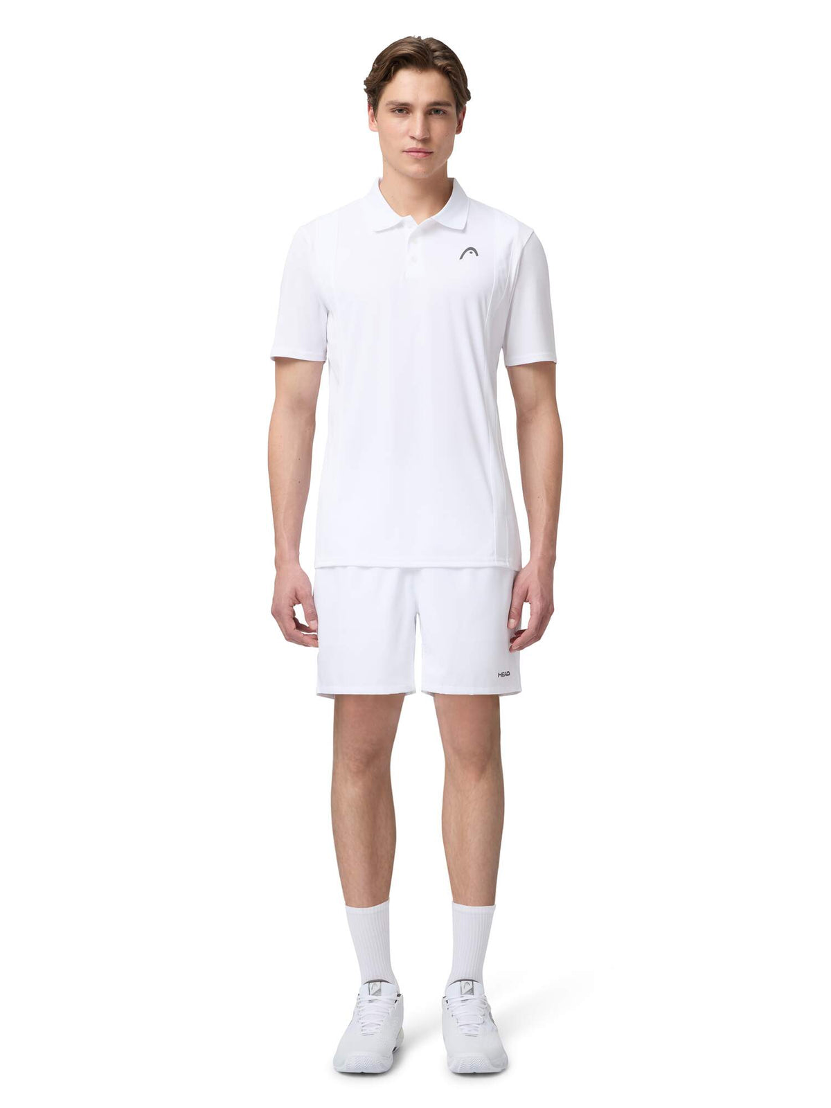 HEAD CLUB 25 TECH Tennis Polo Shirt Mens in White - lifestyle