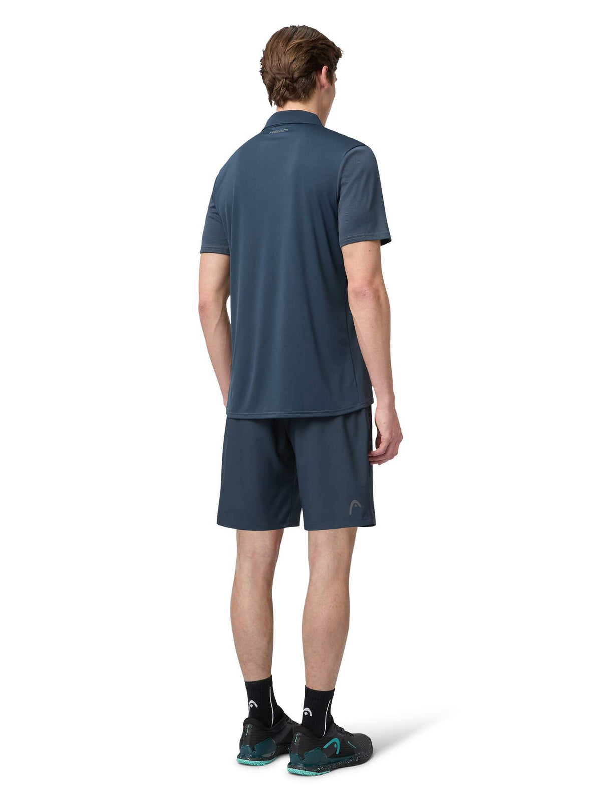 HEAD CLUB 25 TECH Tennis Polo Shirt Mens in Navy - lifestyle