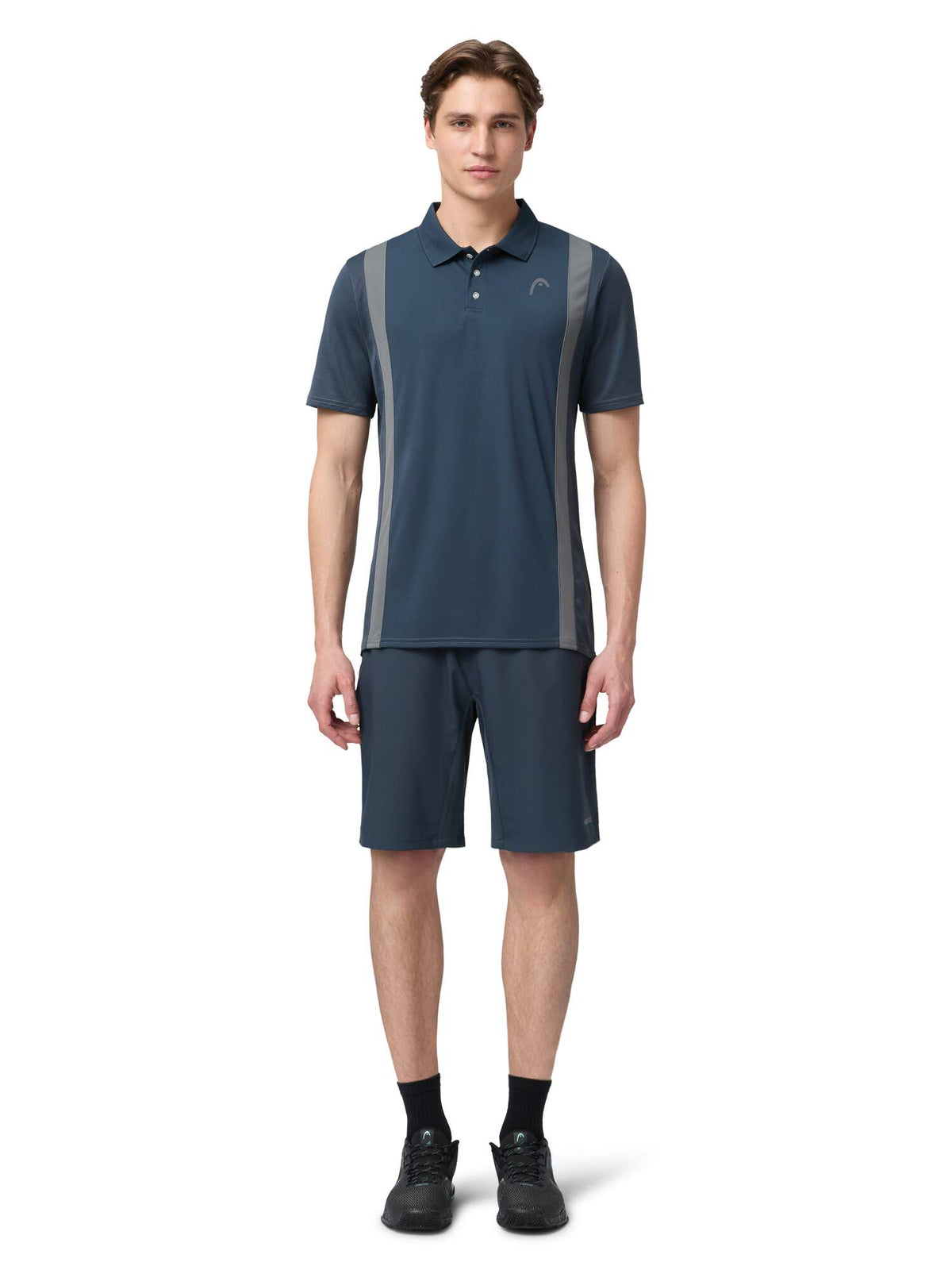 HEAD CLUB 25 TECH Tennis Polo Shirt Mens in Navy - lifestyle