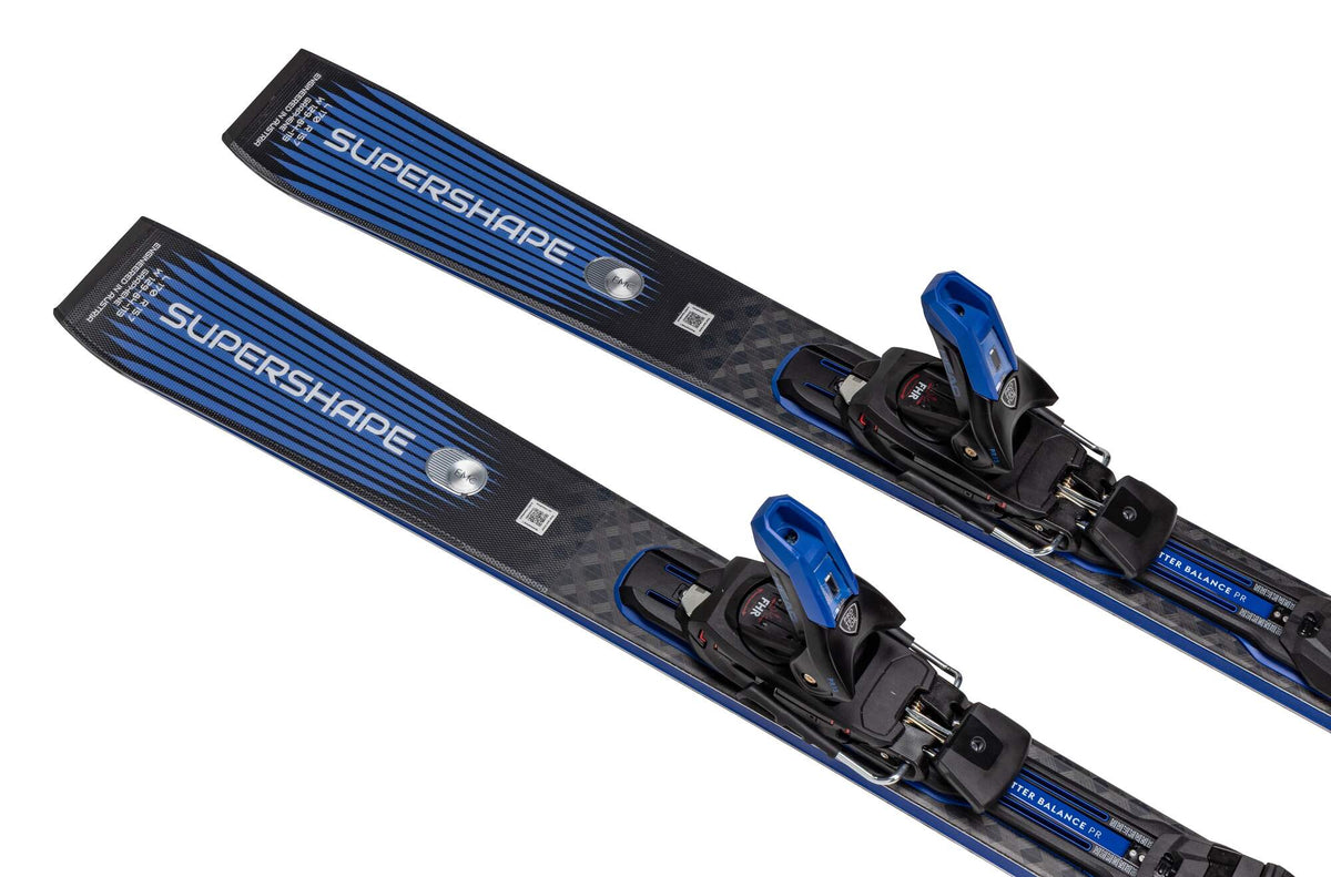 HEAD Supershape e-Titan Skis with Tyrolia Protector EVO PR 13 GW Bindings in Black - tail detail